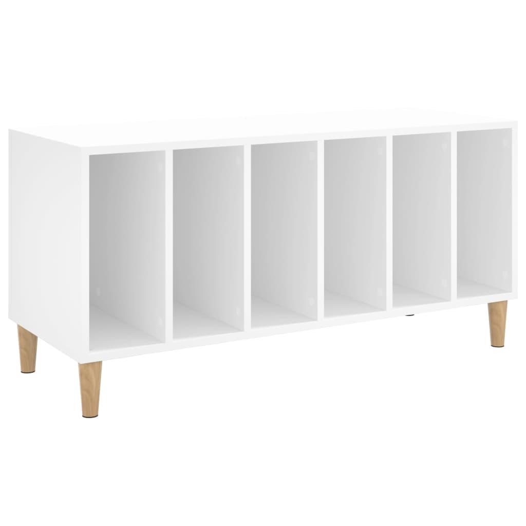vidaXL Stereobänk vit 100x38x48 cm konstruerat trä