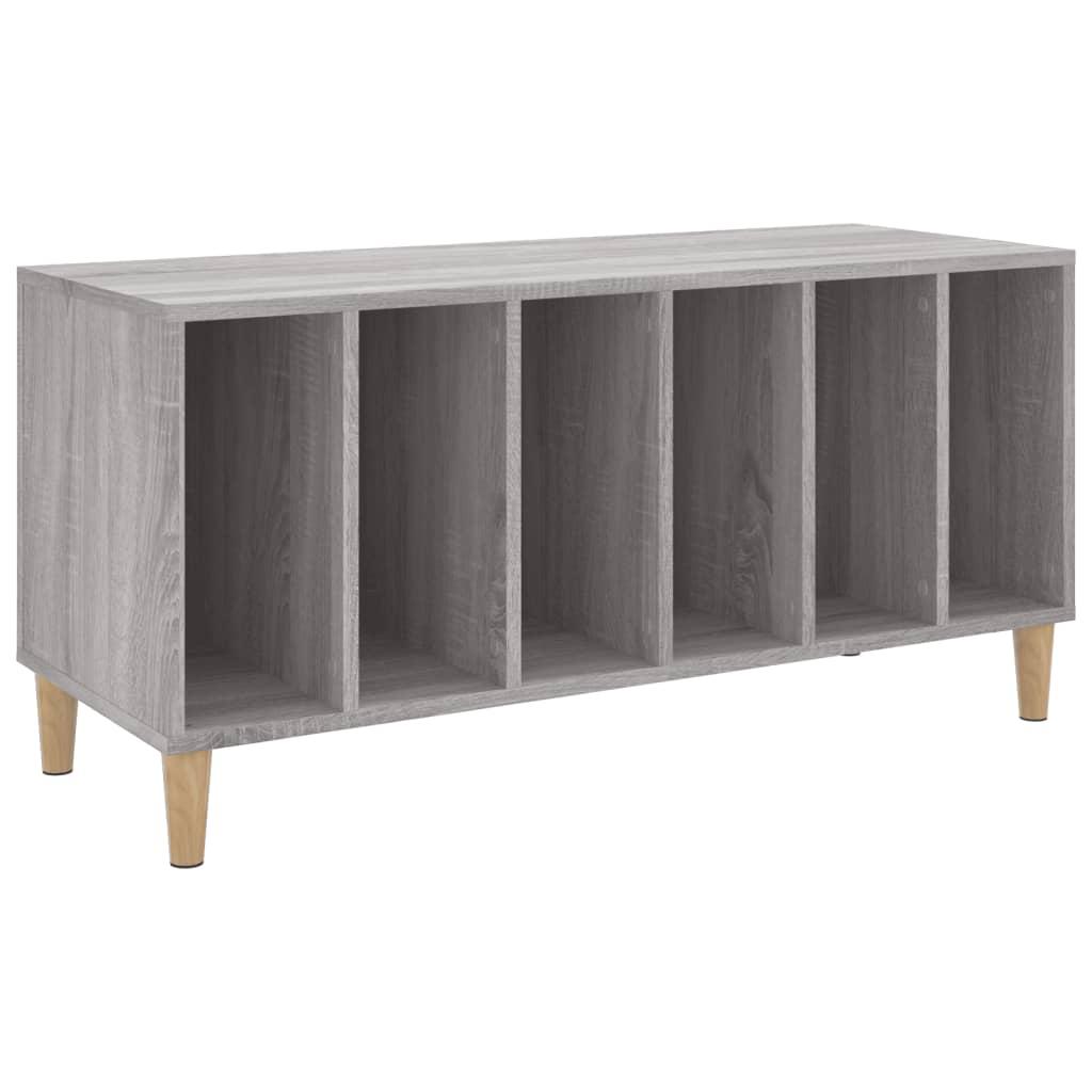 vidaXL Stereobänk grå sonoma 100x38x48 cm konstruerat trä
