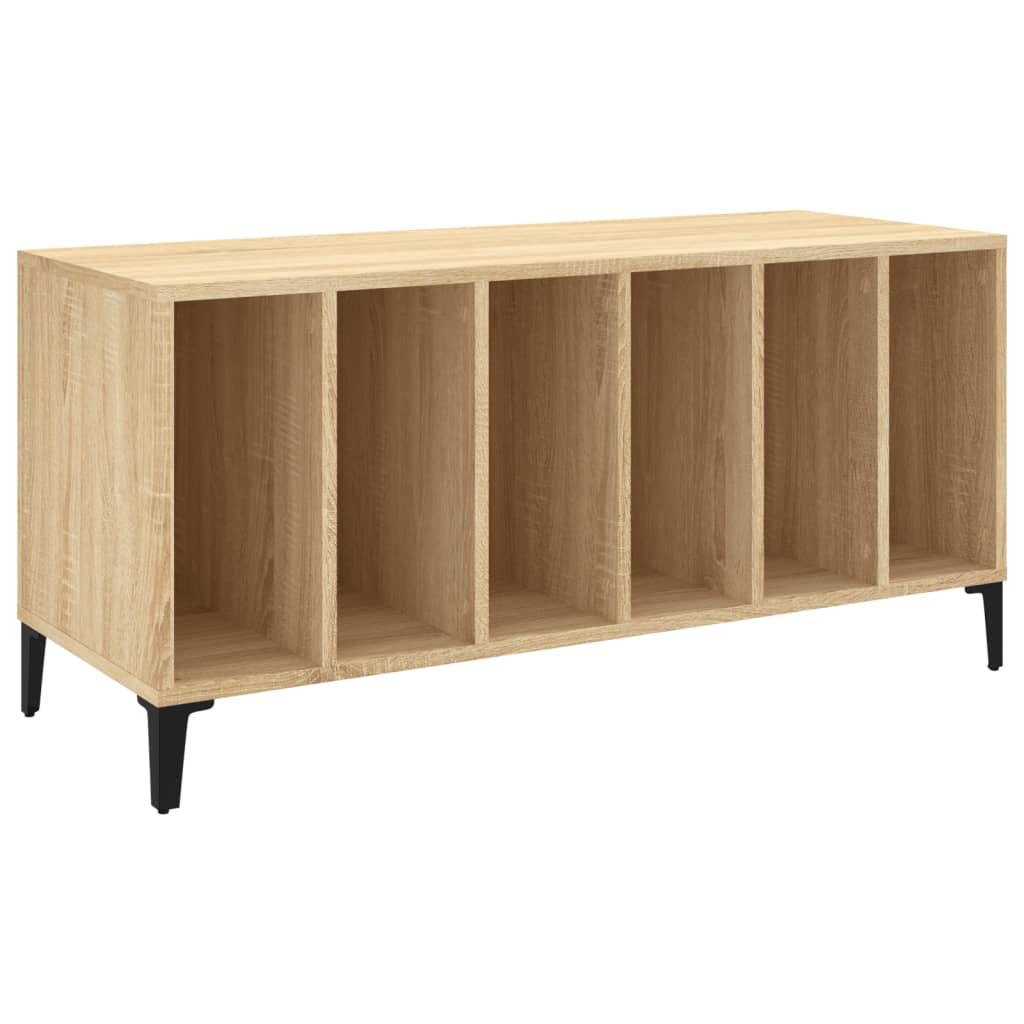 vidaXL Hifi-benk sonoma eik 100x38x48 cm konstruert tre