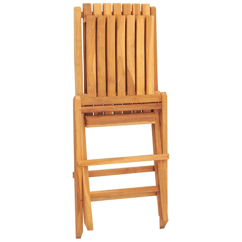 vidaXL Hopfällbara trädgårdsstolar 6 st 47x47x89 cm massiv teak