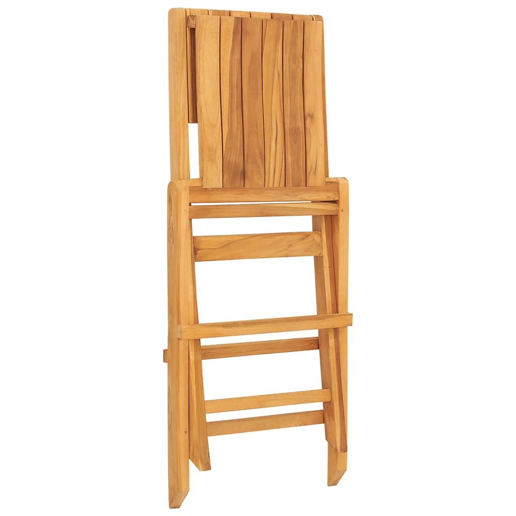 vidaXL Hopfällbara trädgårdsstolar 8 st 47x61x90 cm massiv teak