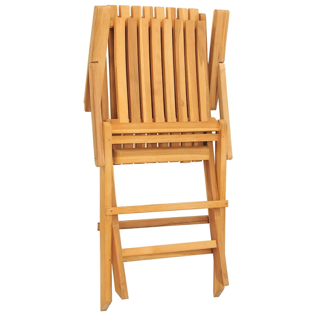 vidaXL Hopfällbara trädgårdsstolar 8 st 61x67x90 cm massiv teak