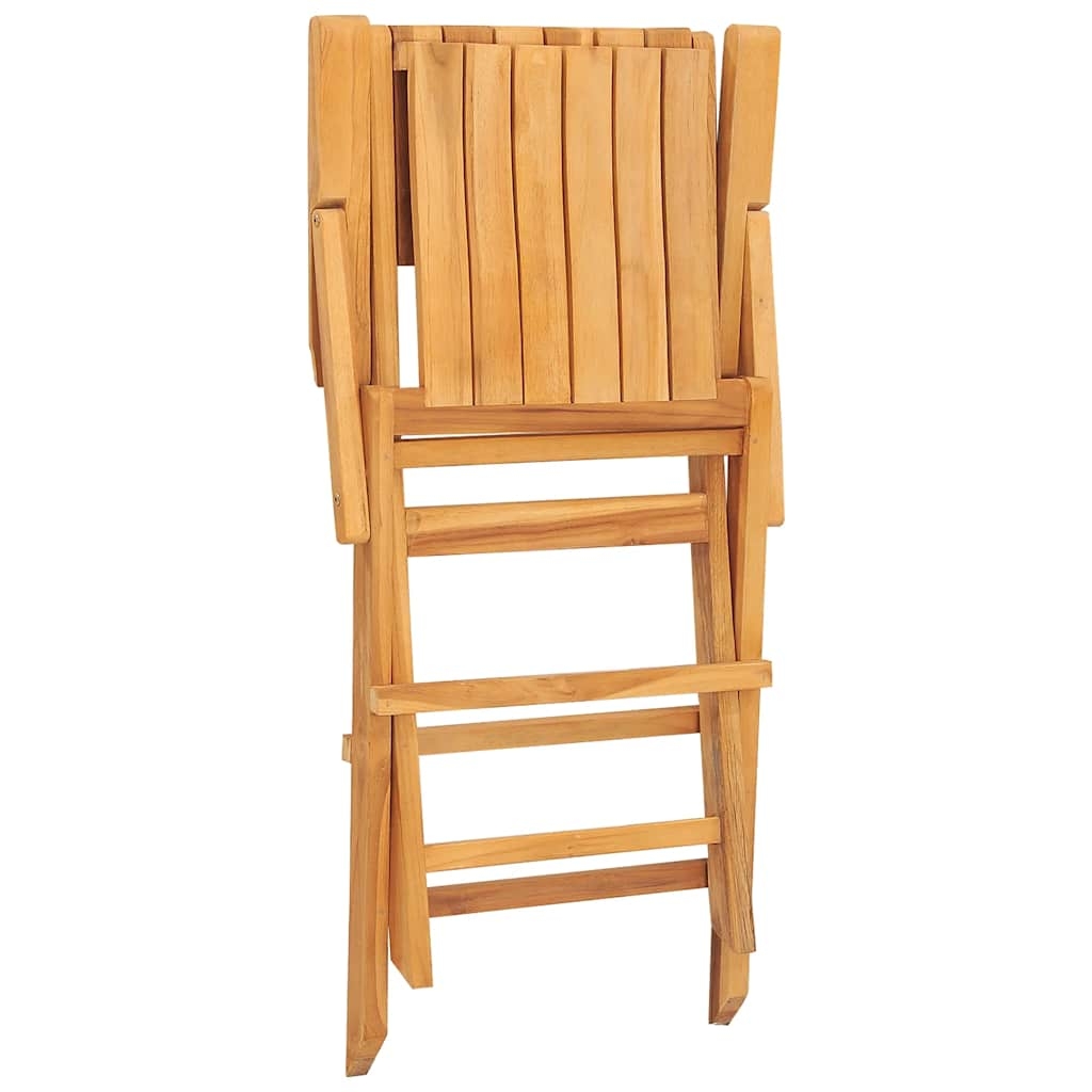 vidaXL Hopfällbara trädgårdsstolar 4 st 55x62x90 cm massiv teak
