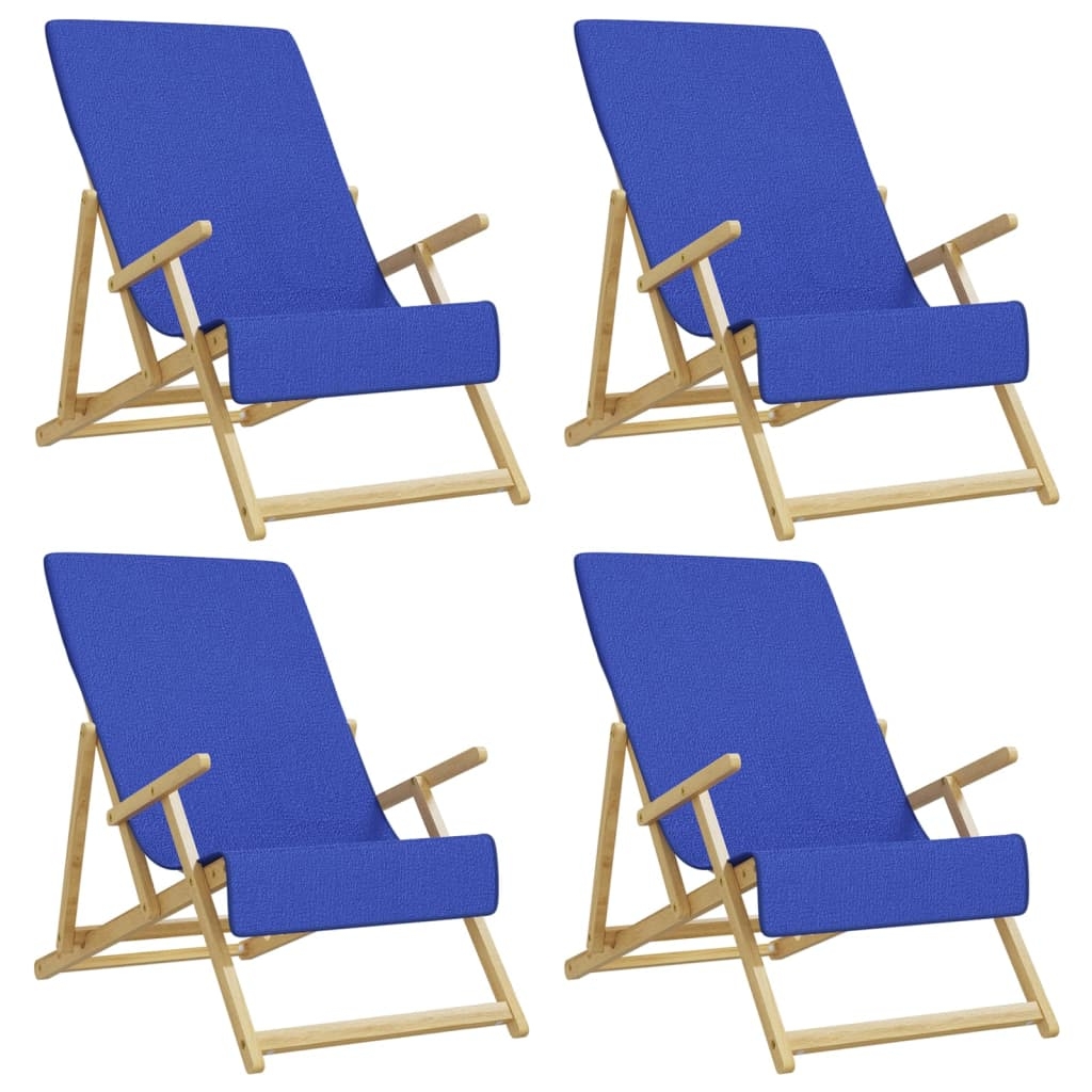 vidaXL Badhanddukar 4 st kungsblå 60x135 cm tyg 400 gsm