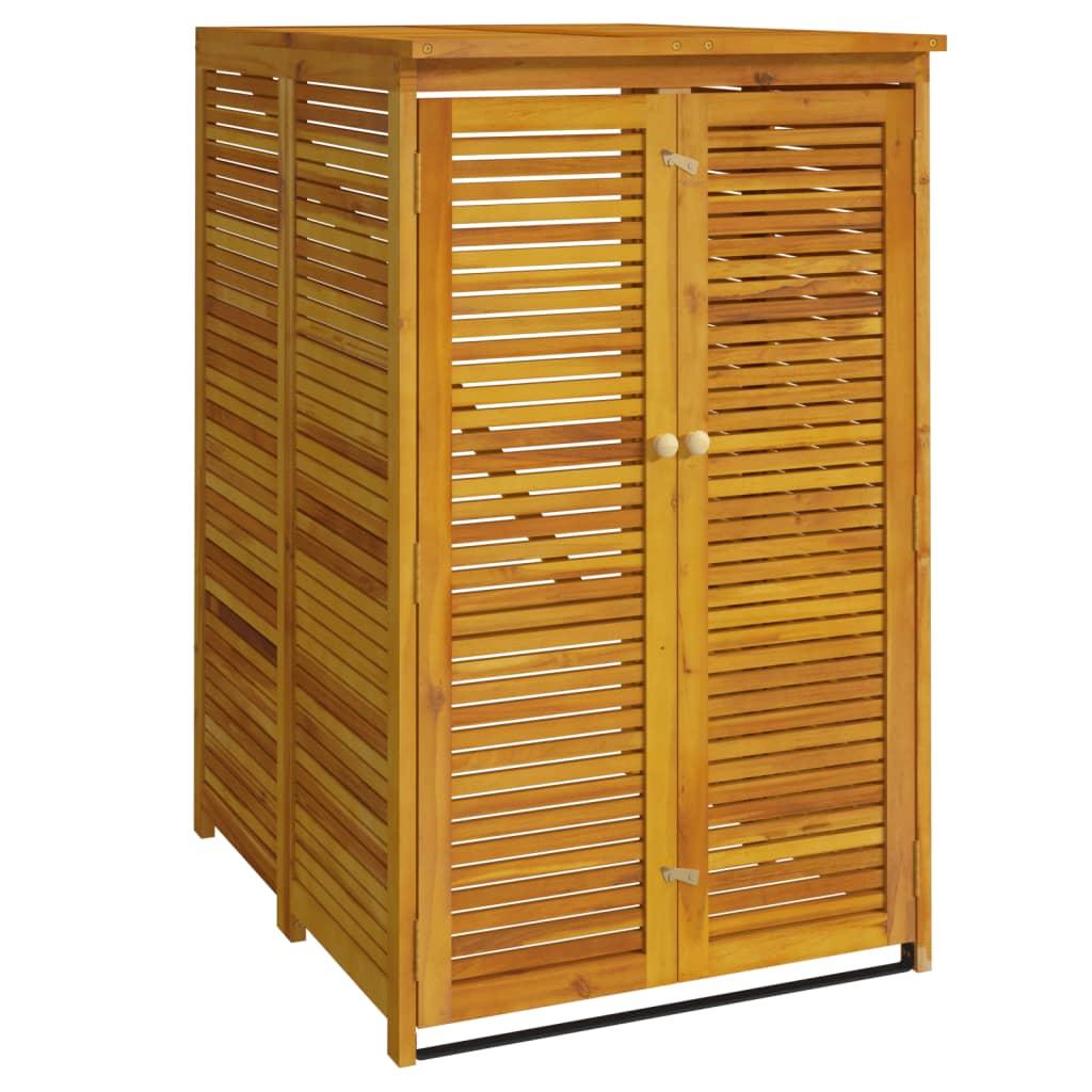 vidaXL Skjul för sopkärl 70x89x117 cm massivt akaciaträ