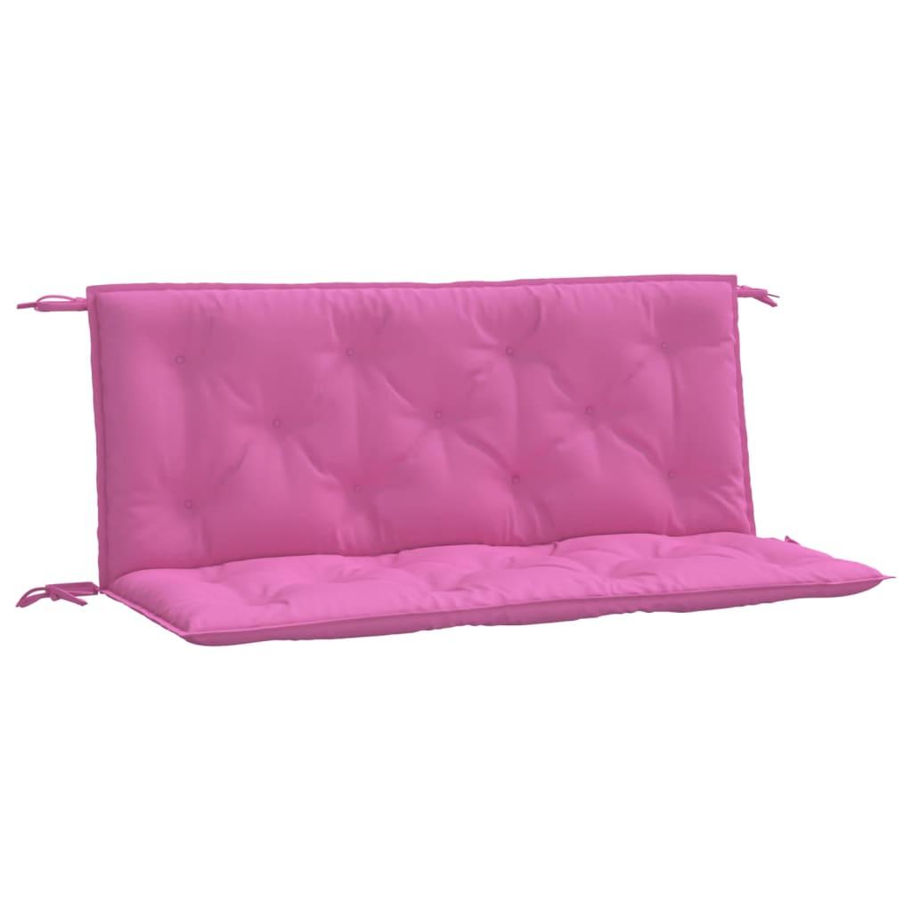 vidaXL Bänkdynor 2 st rosa 120x50x7 cm tyg