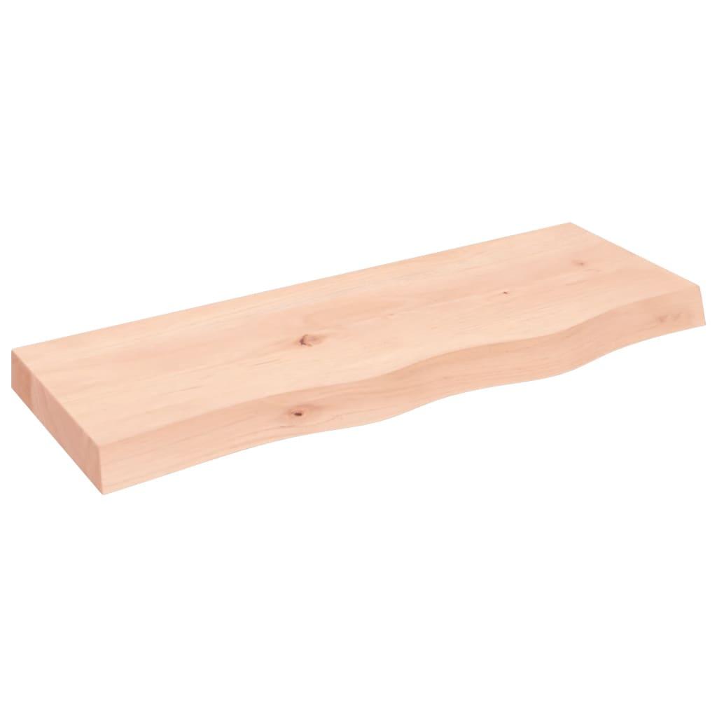 vidaXL Hyllplan 80x30x(2-6) cm obehandlad massiv ek