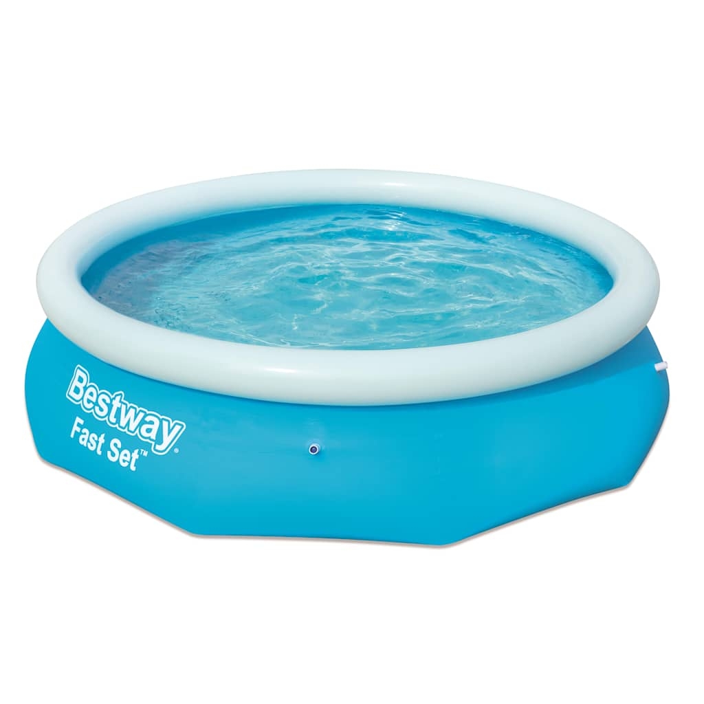 Bestway Uppblåsbar pool Fast Set rund 305x76 cm 57266
