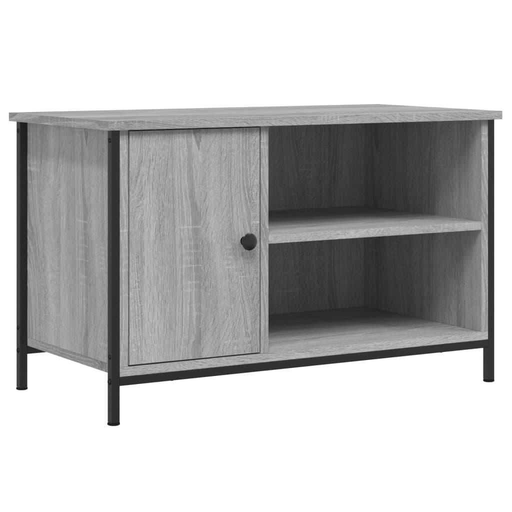 vidaXL Tv-bänk grå sonoma 80x40x50 cm konstruerat trä