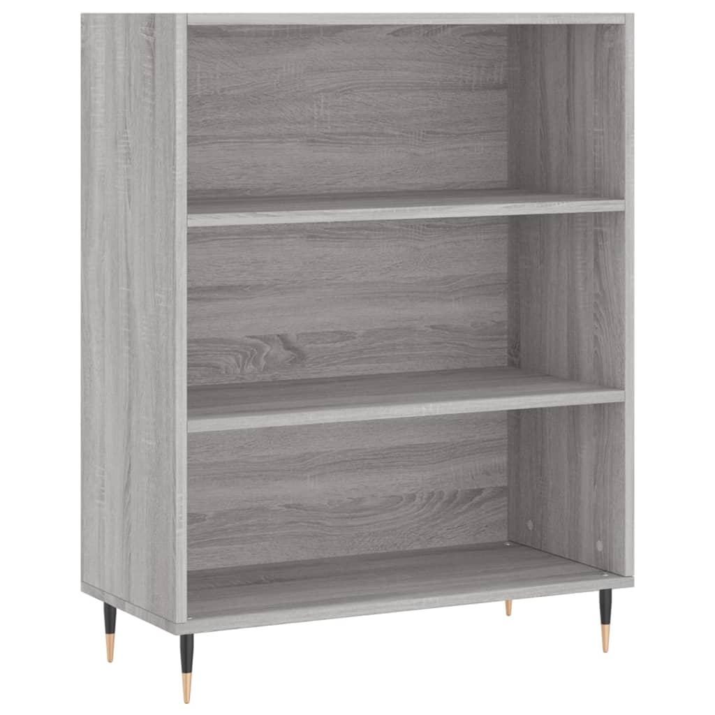 vidaXL Bokhylla grå sonoma 69,5x32,5x90 cm konstruerat trä