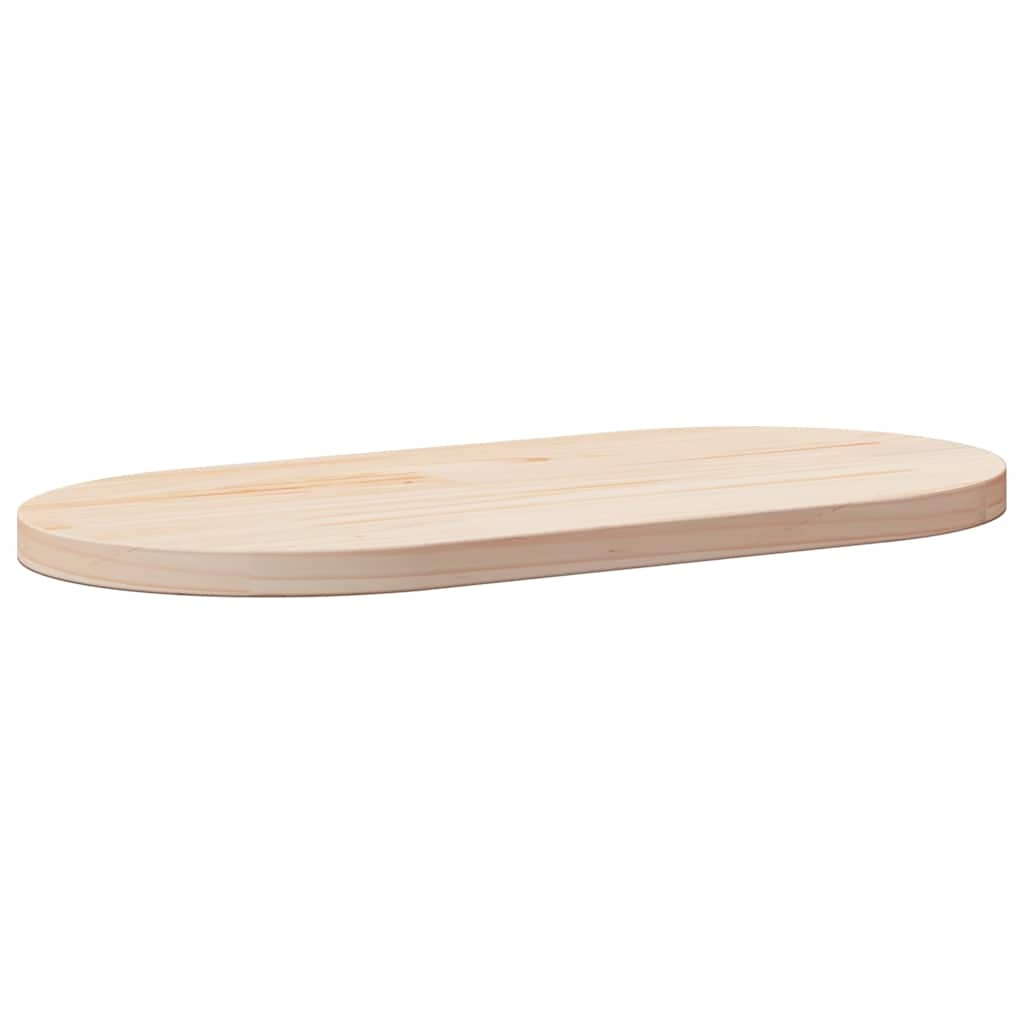 vidaXL Bordsskiva 60x30x2,5 cm oval massiv furu