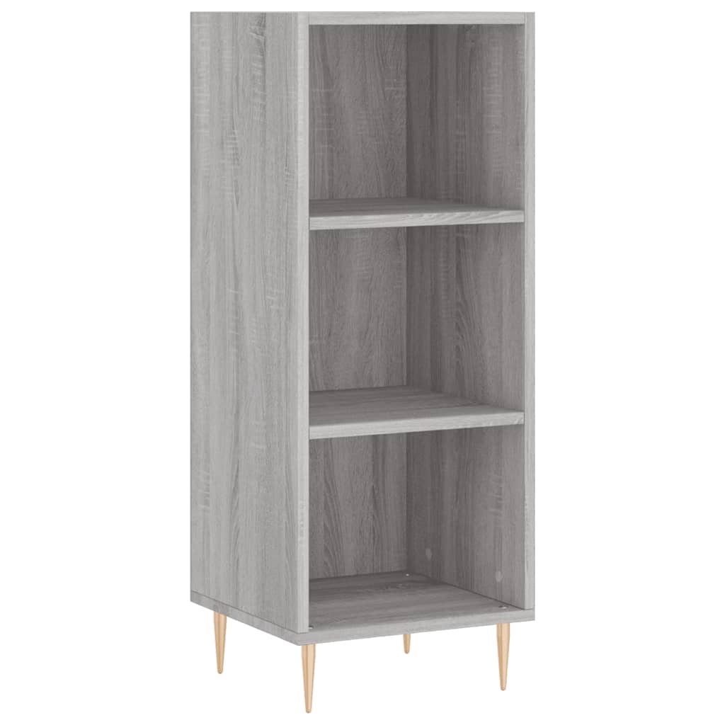 vidaXL Skänk grå sonoma 34,5x32,5x90 cm konstruerat trä
