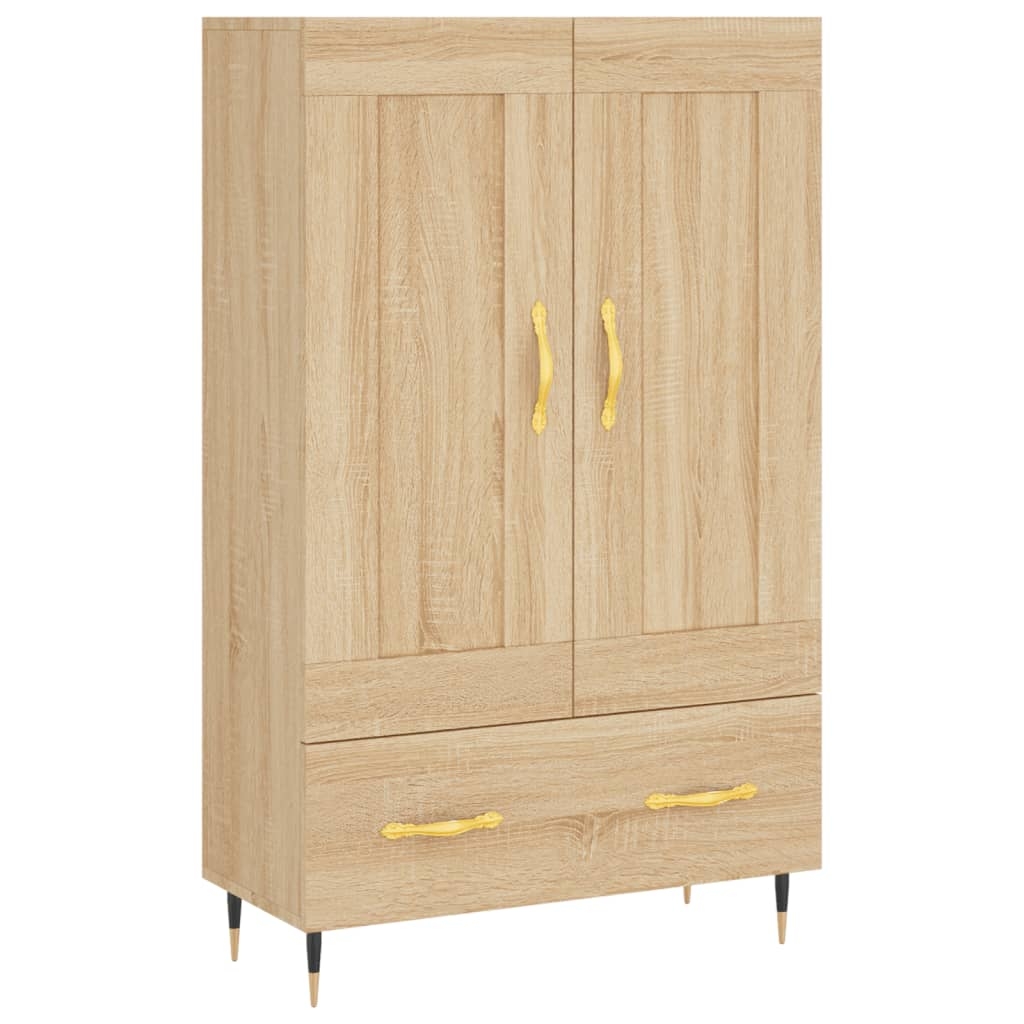 vidaXL Högskåp sonoma-ek 69,5x31x115 cm konstruerat trä