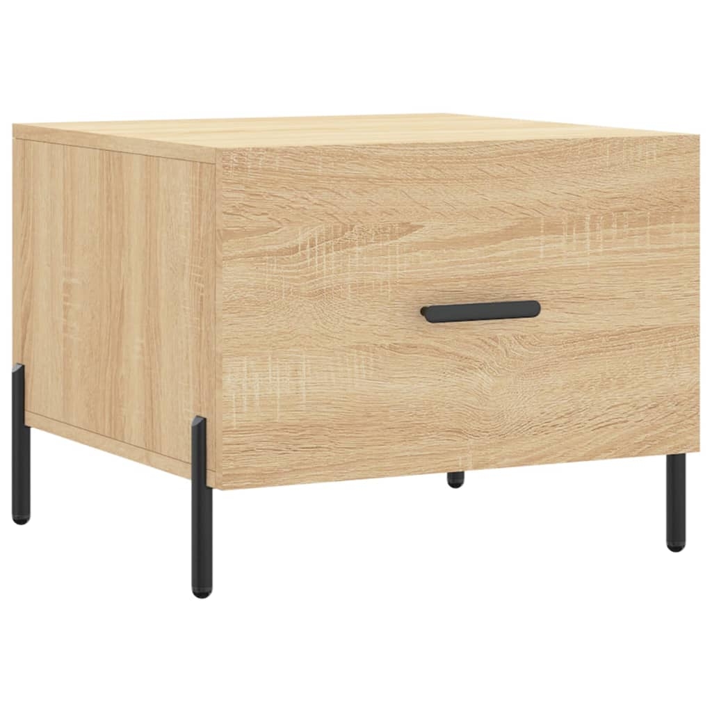 vidaXL Soffbord sonoma-ek 50x50x40 cm konstruerat trä