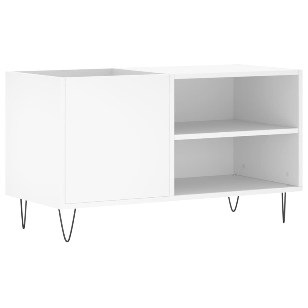 vidaXL Stereobänk vit 85x38x48 cm konstruerat trä