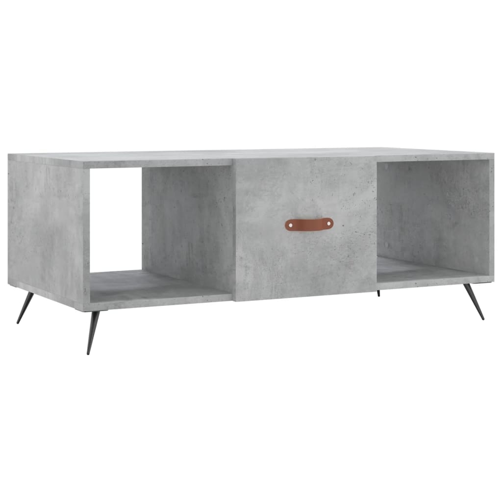 vidaXL Soffbord betonggrå 102x50x40 cm konstruerat trä