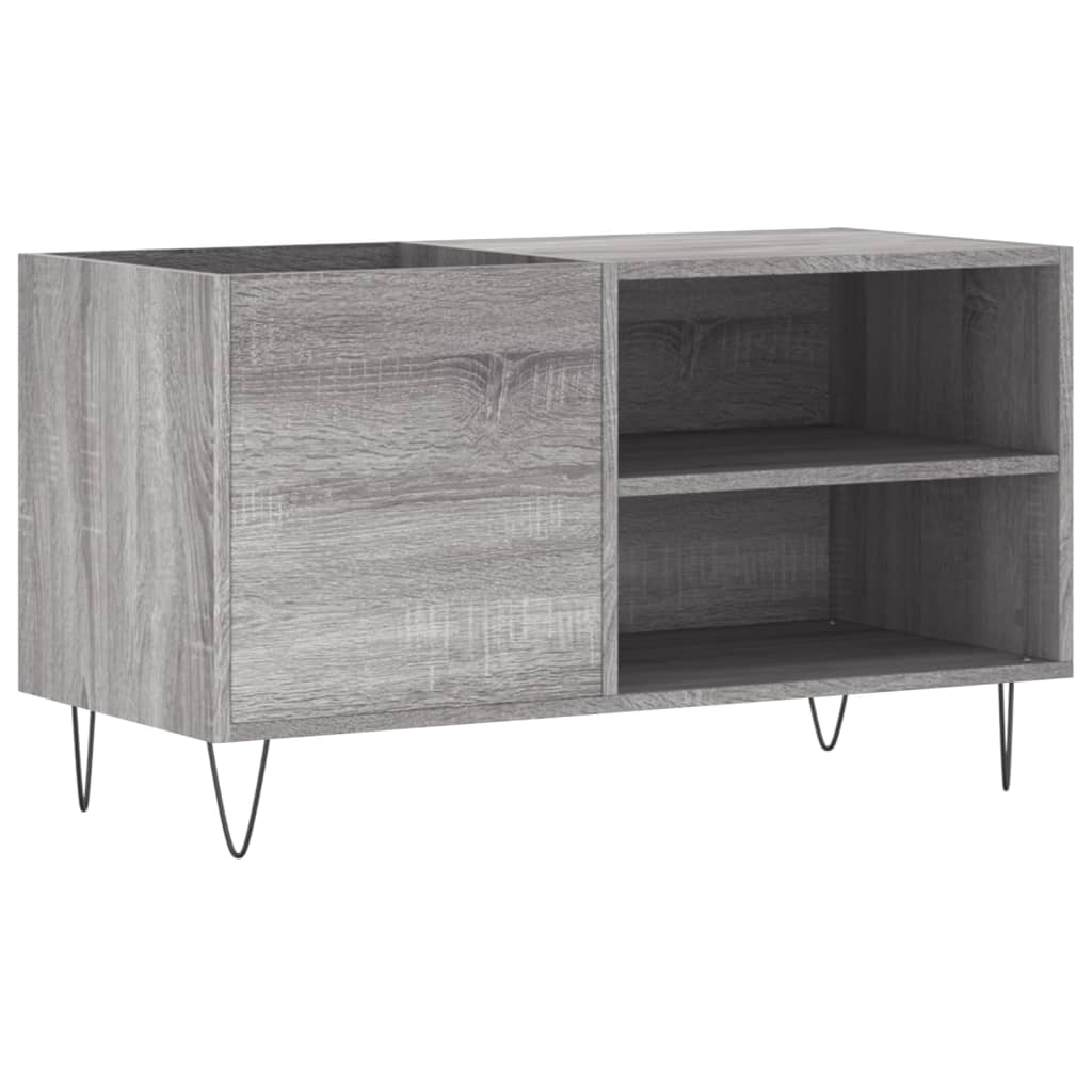 vidaXL Stereobänk grå sonoma 85x38x48 cm konstruerat trä