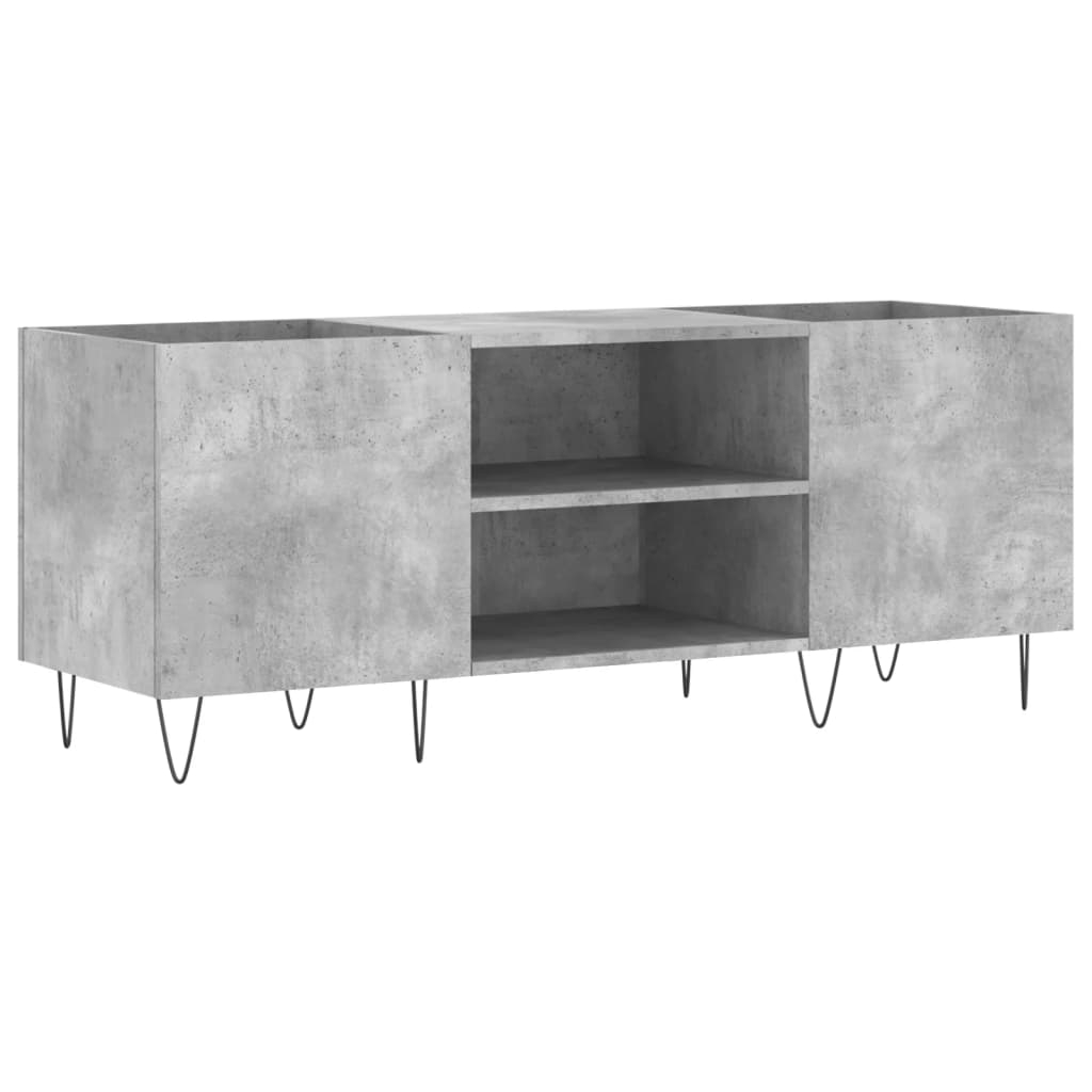 vidaXL Stereobänk betong-grå 121x38x48 cm konstruerat trä