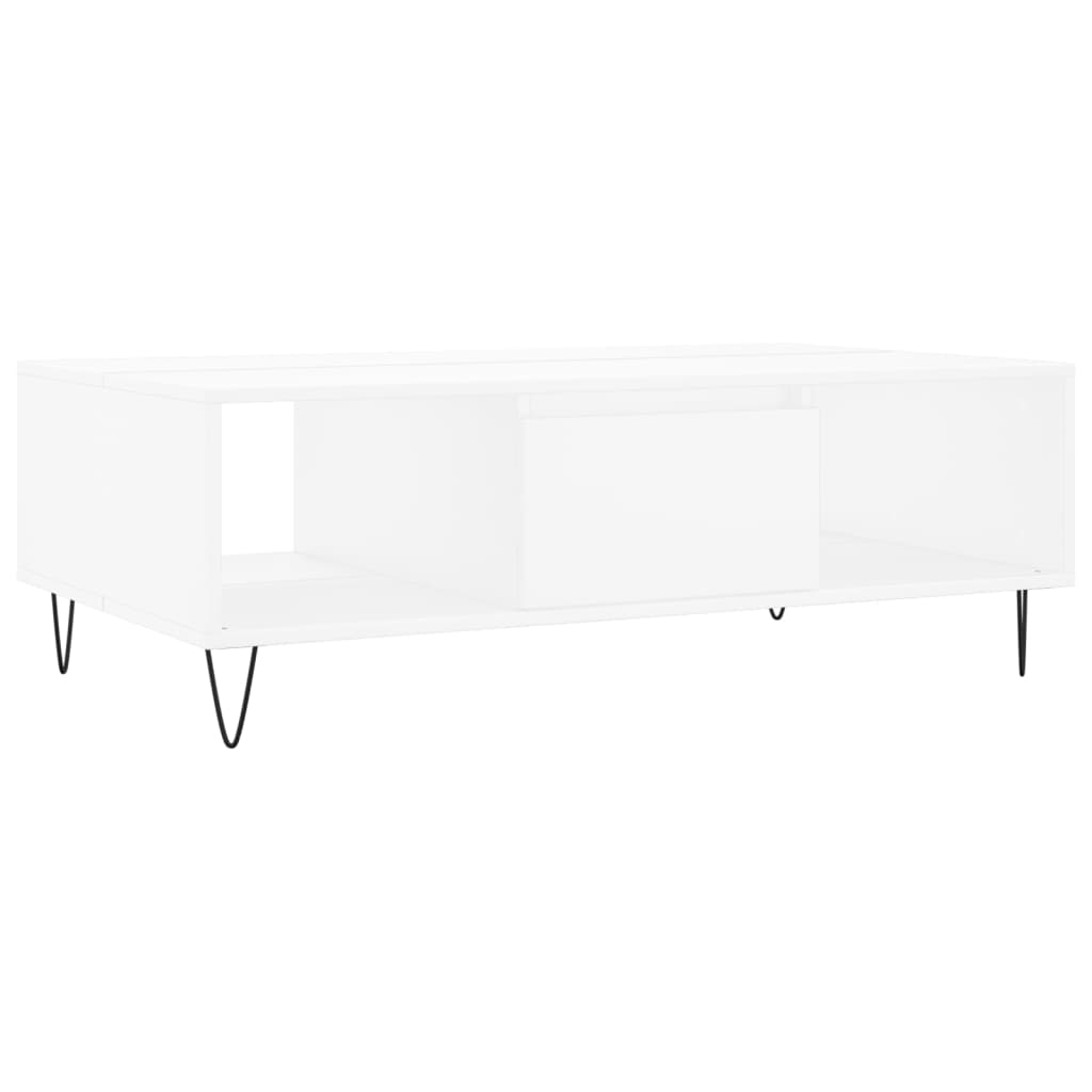 vidaXL Soffbord vit 104x60x35 cm konstruerat trä