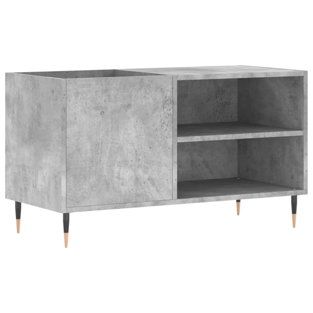 vidaXL Stereobänk betonggrå 85x38x48 cm konstruerat trä