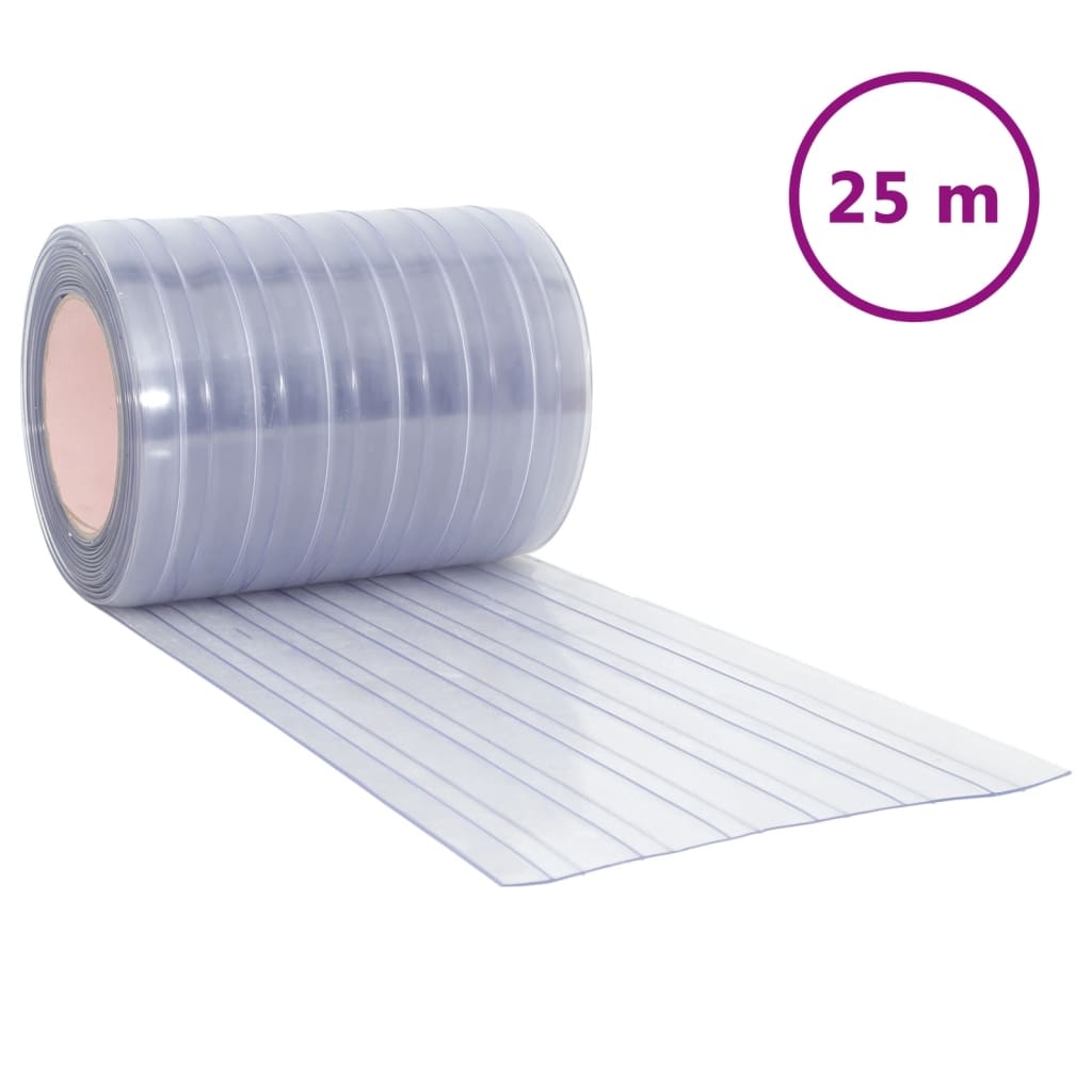 vidaXL Köldridå transparent 300x2,6 mm 25 m PVC