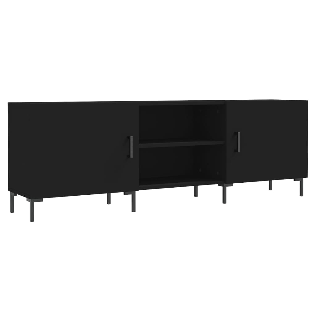 vidaXL Tv-bänk svart 150x30x50 cm konstruerat trä