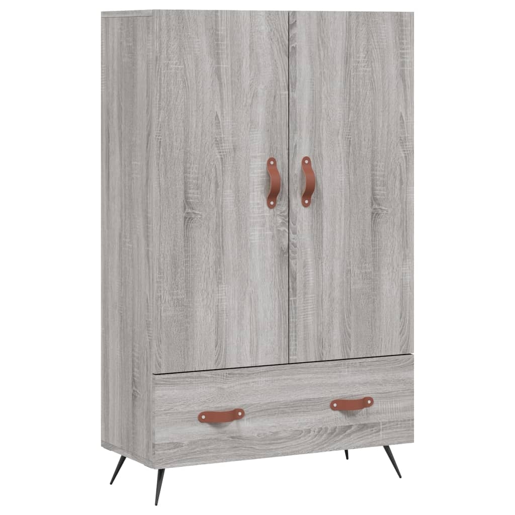 vidaXL Högskåp grå sonoma 69,5x31x115 cm konstruerat trä