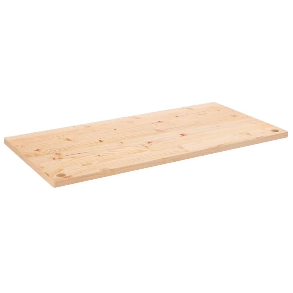vidaXL Skrivbordsskiva 110x55x2,5 cm massiv furu