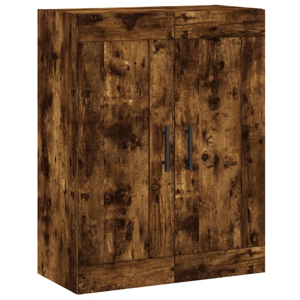 vidaXL Väggskåp rökfärgad ek 69,5x34x90 cm konstruerat trä