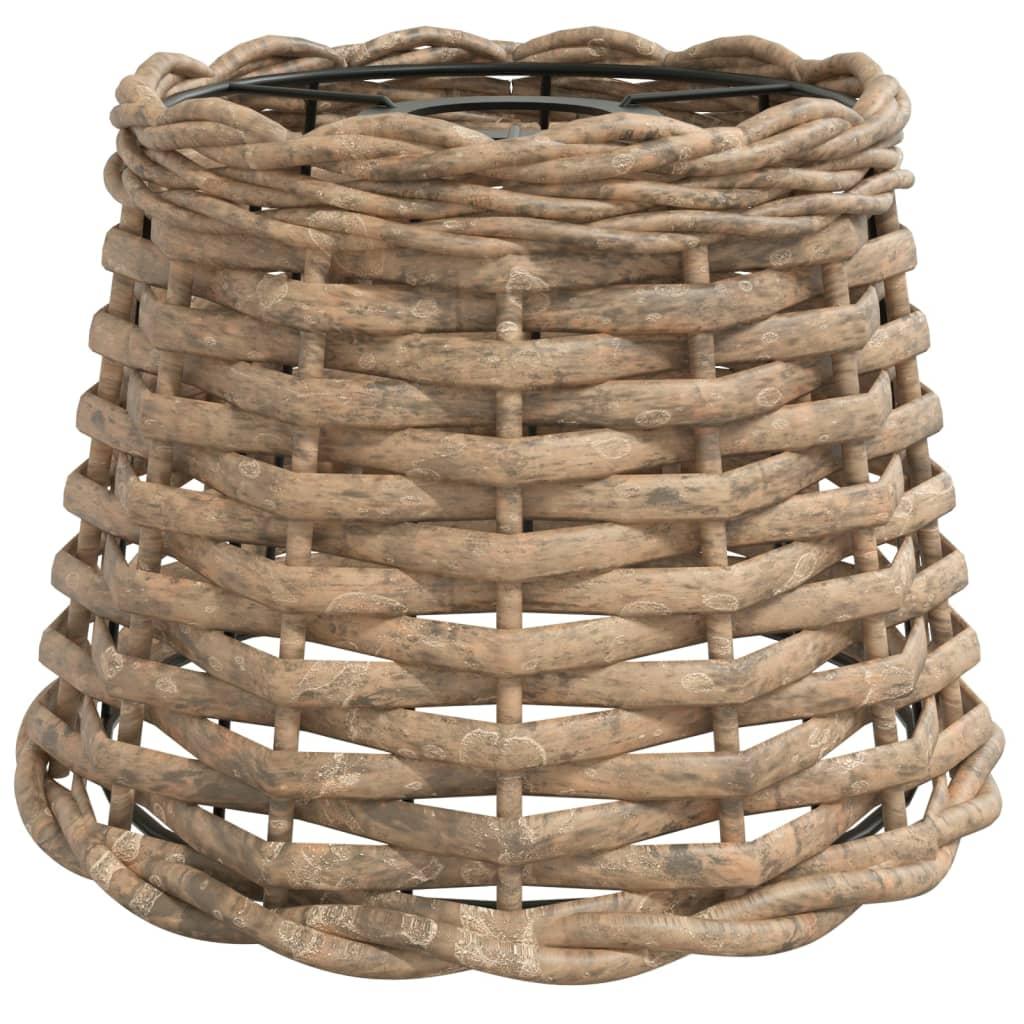 vidaXL Taklampskärm brun Ø20x15 cm korgmaterial