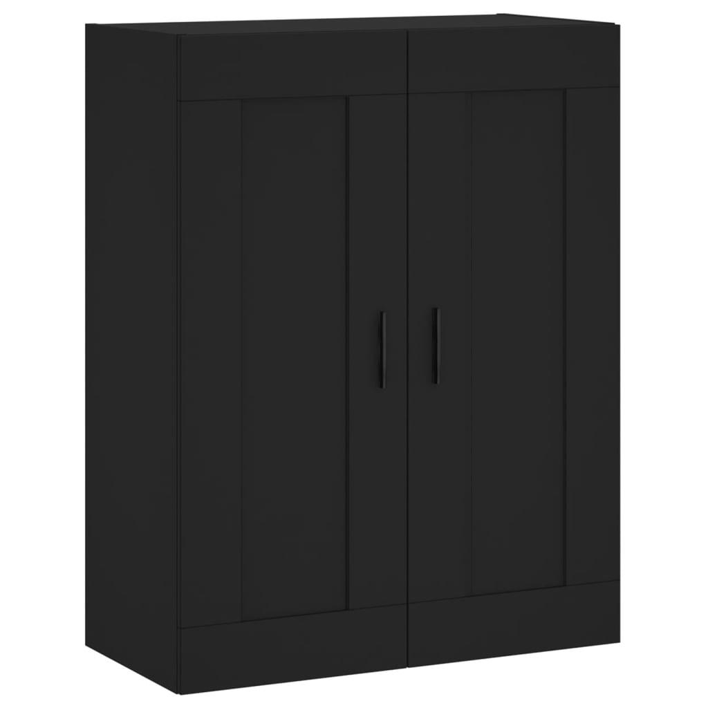 vidaXL Väggskåp svart 69,5x34x90 cm konstruerat trä