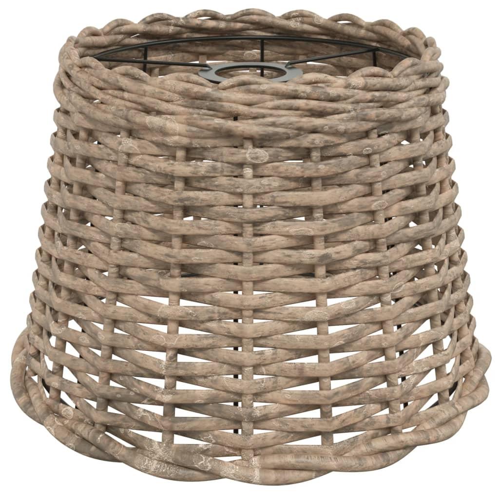 vidaXL lampeskærm Ø30x20 cm flet brun