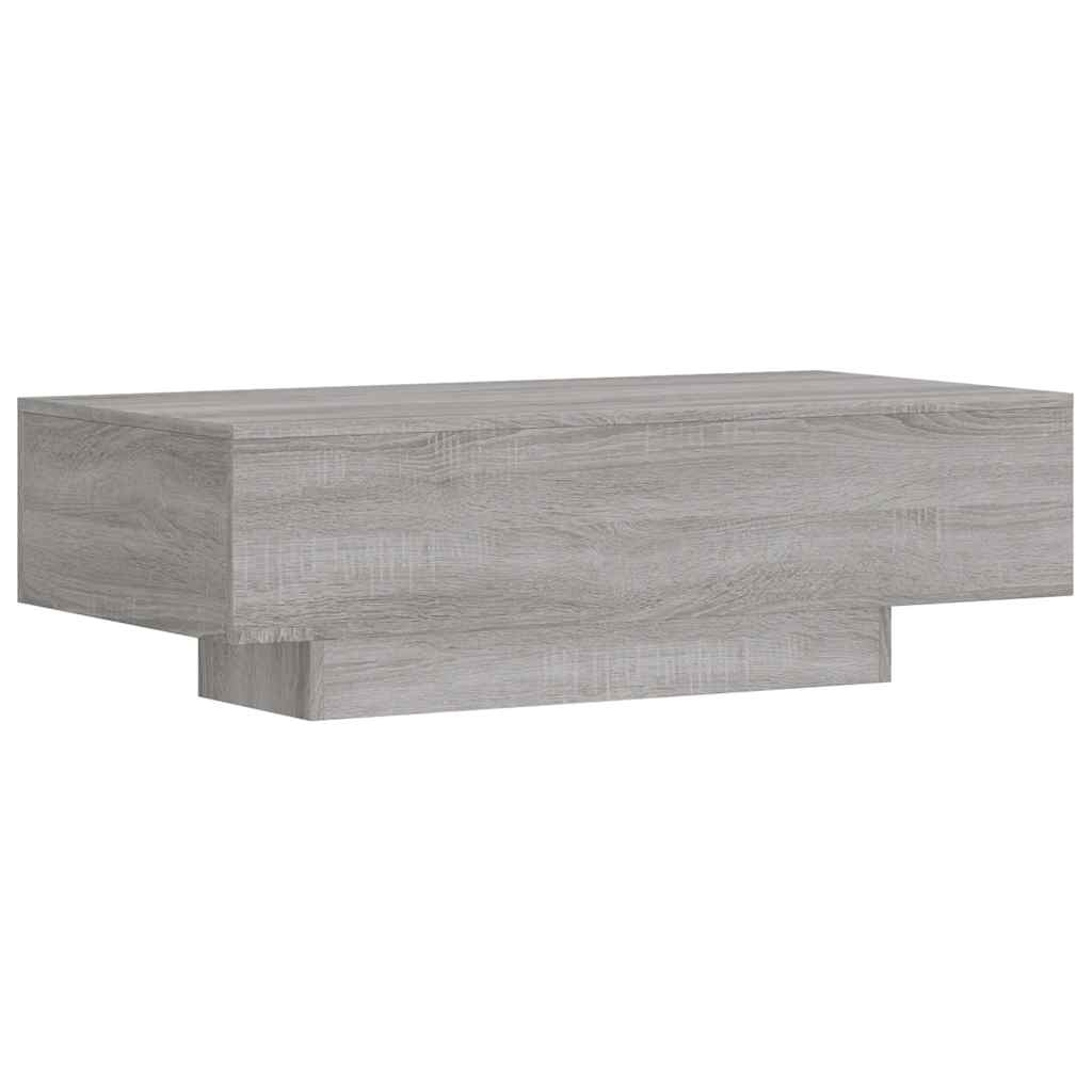 vidaXL Soffbord grå sonoma 100x49,5x31 cm konstruerat trä