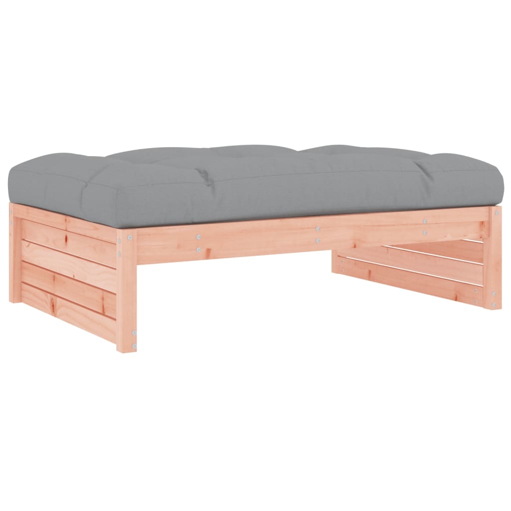 vidaXL Fotpall för trädgården 120x80 cm massivt douglasträ
