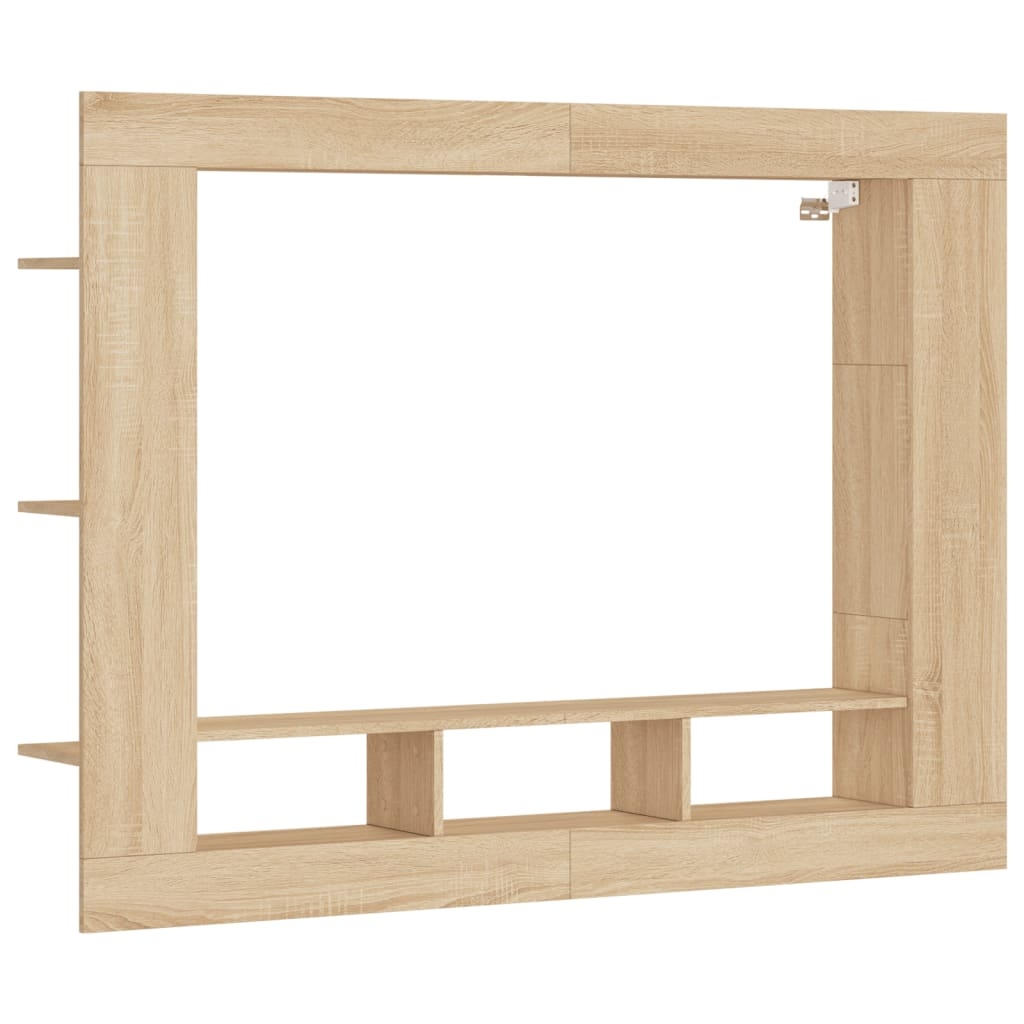 vidaXL Tv-hylla sonoma-ek 152x22x113 cm konstruerat trä