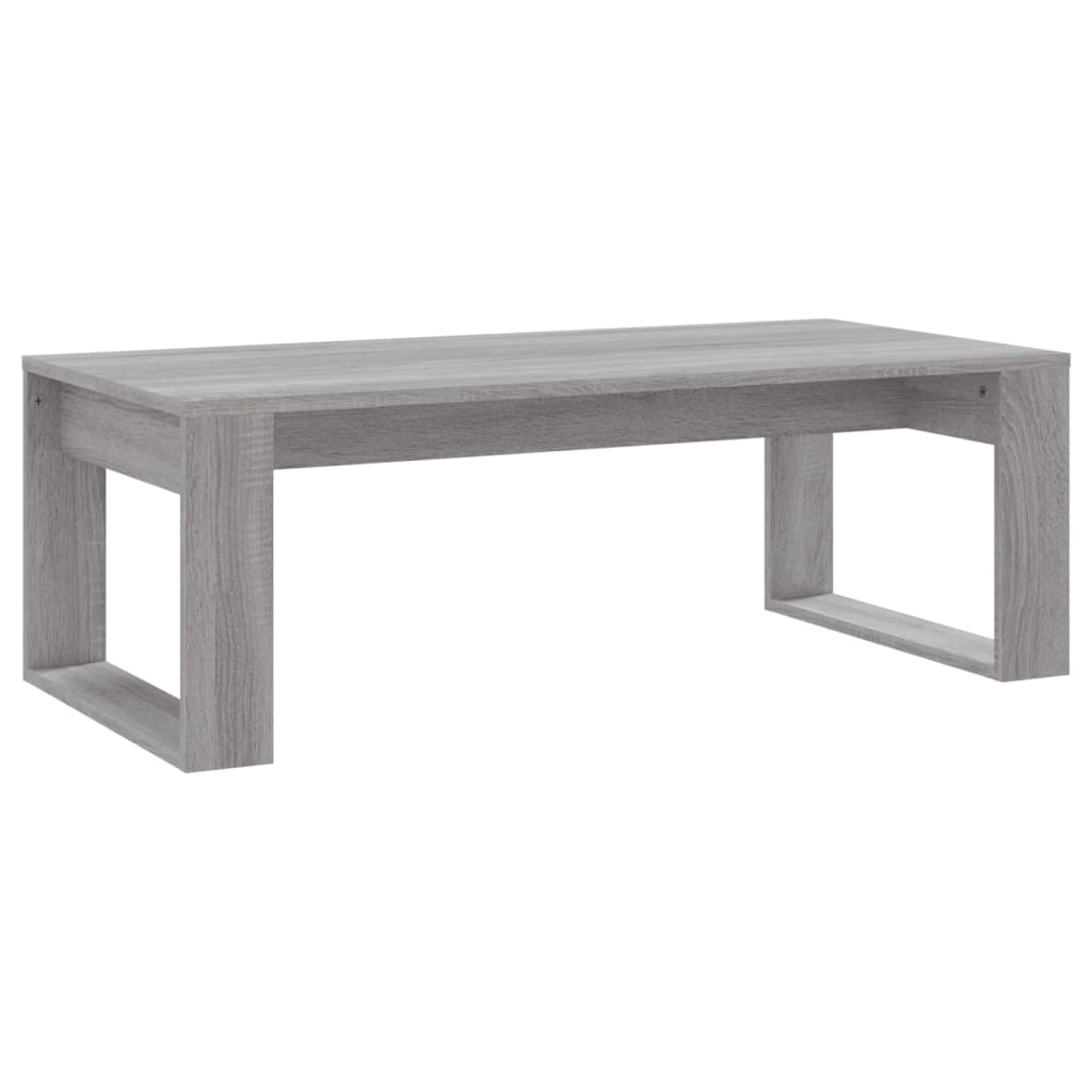vidaXL Soffbord grå sonoma 102x50x35 cm konstruerat trä