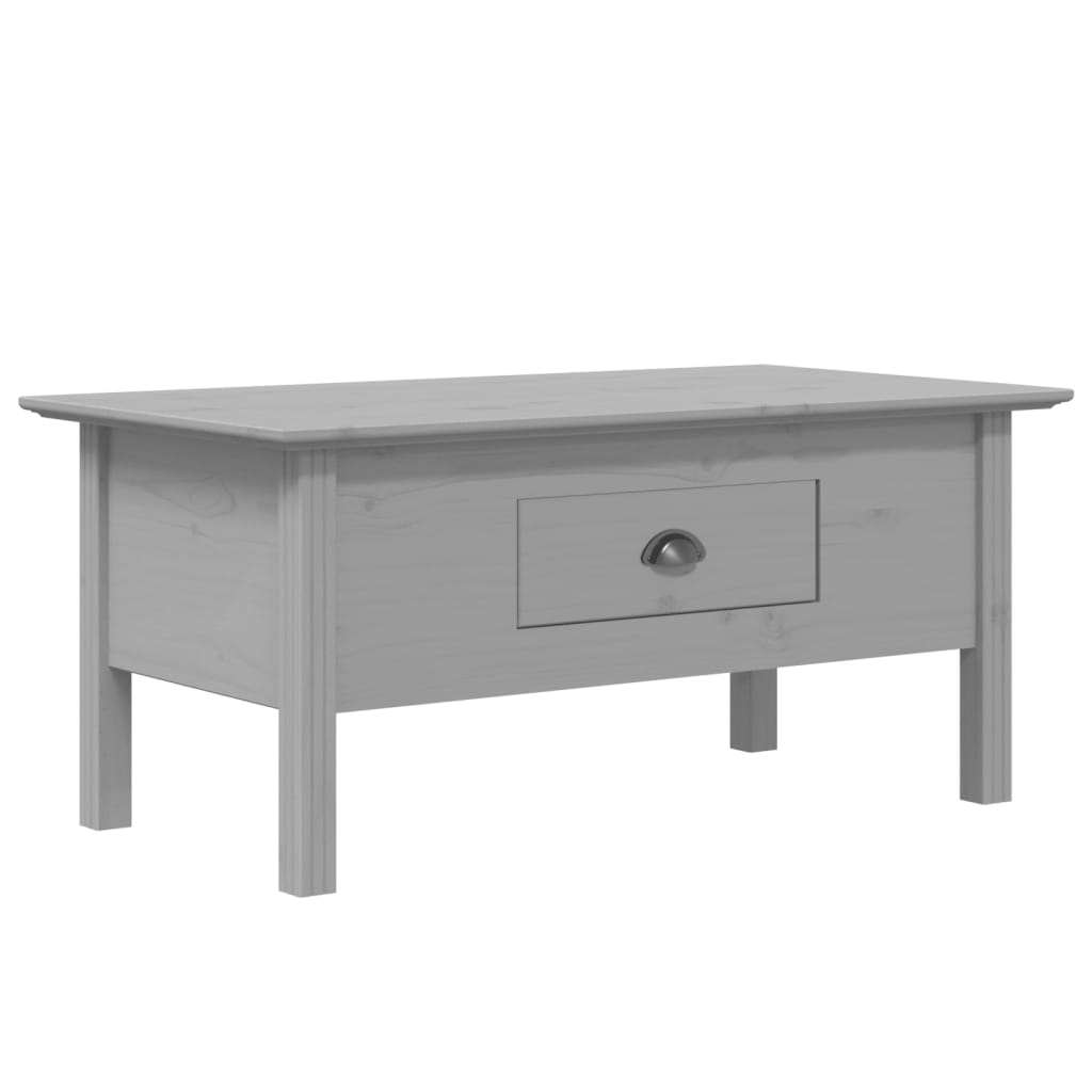 vidaXL Soffbord BODO grå 100x55x46 cm massiv furu
