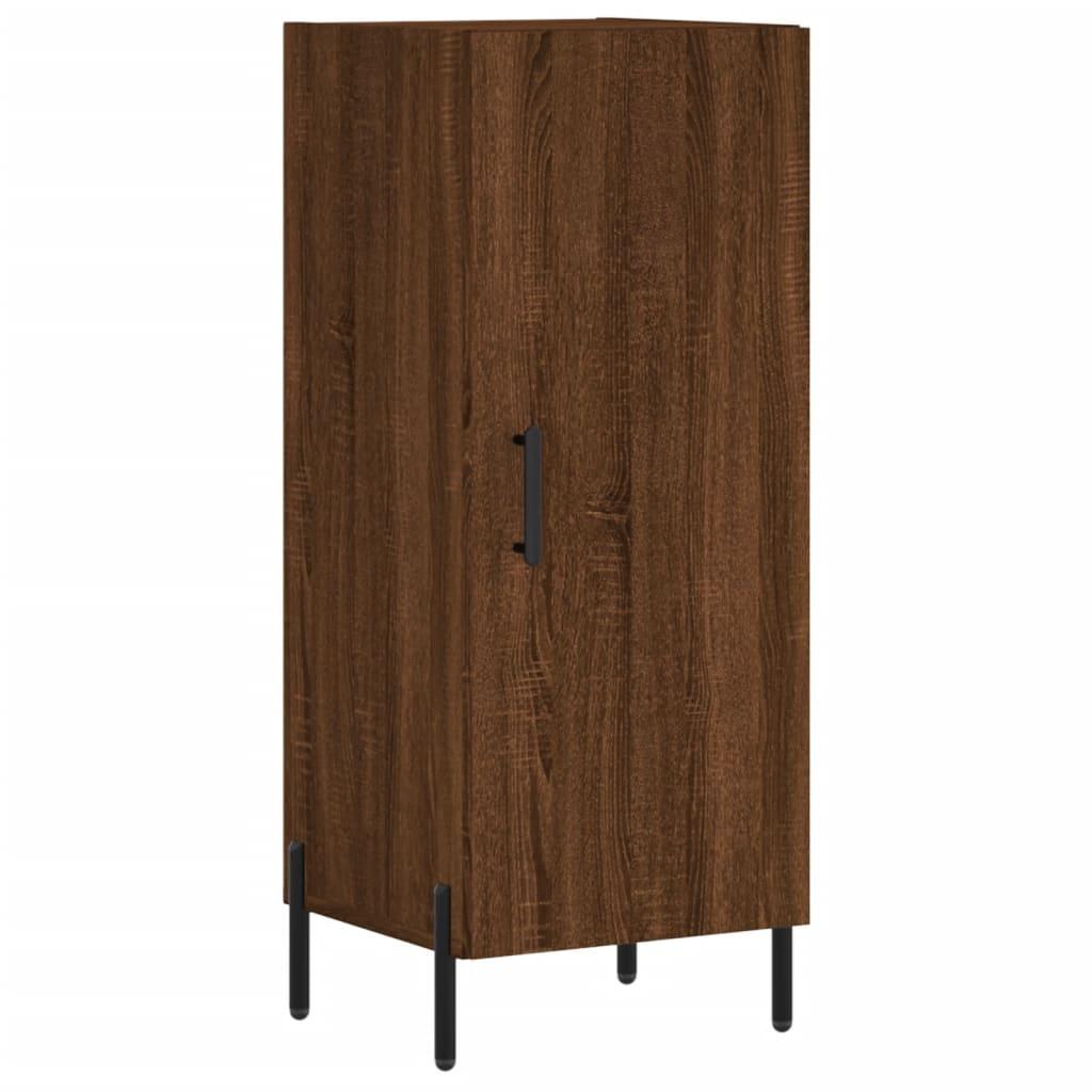 vidaXL Skjenk brun eik 34,5x34x90 cm konstruert tre vidaXL Skjenk brun eik 34,5x34x90 cm konstruert tre