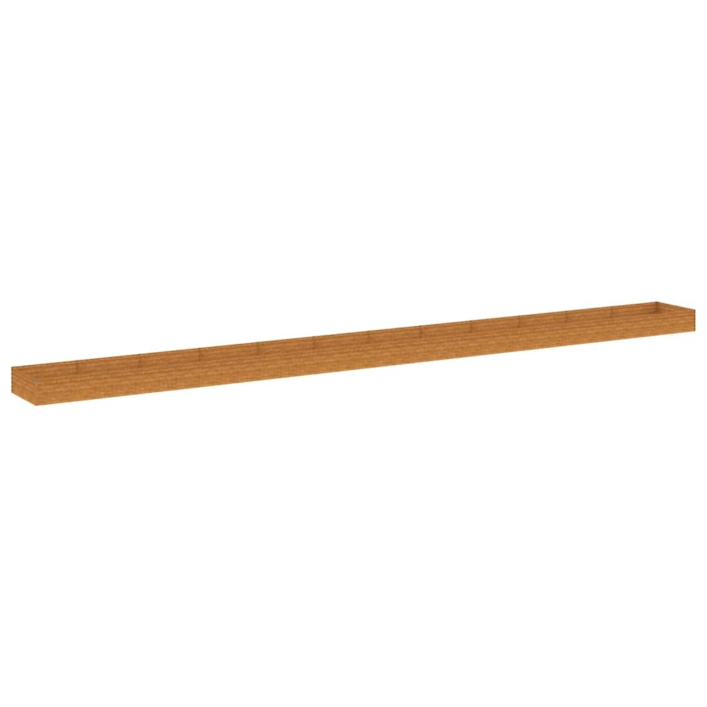 vidaXL Odlingslåda 1150x100x36 cm rosttrögt stål