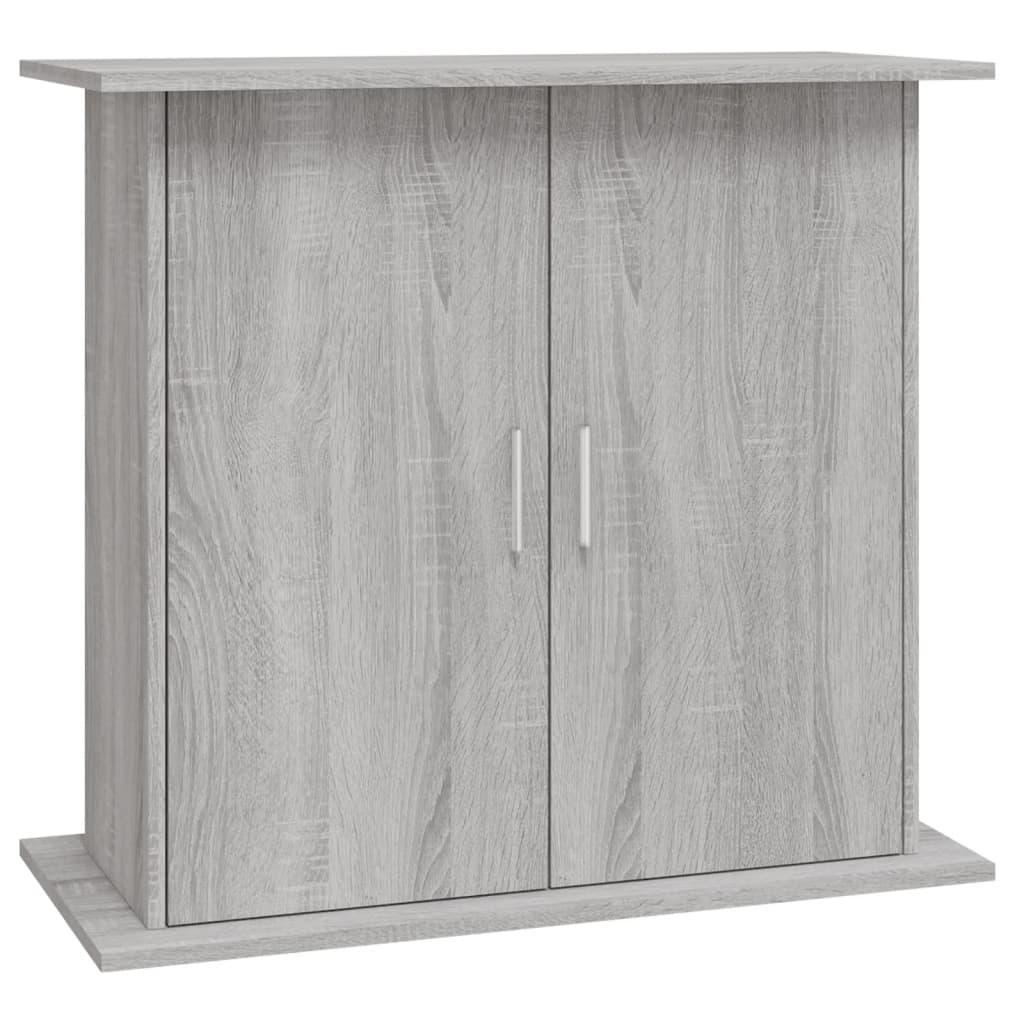 vidaXL Akvariebänk grå sonoma 81x36x73 cm konstruerat trä