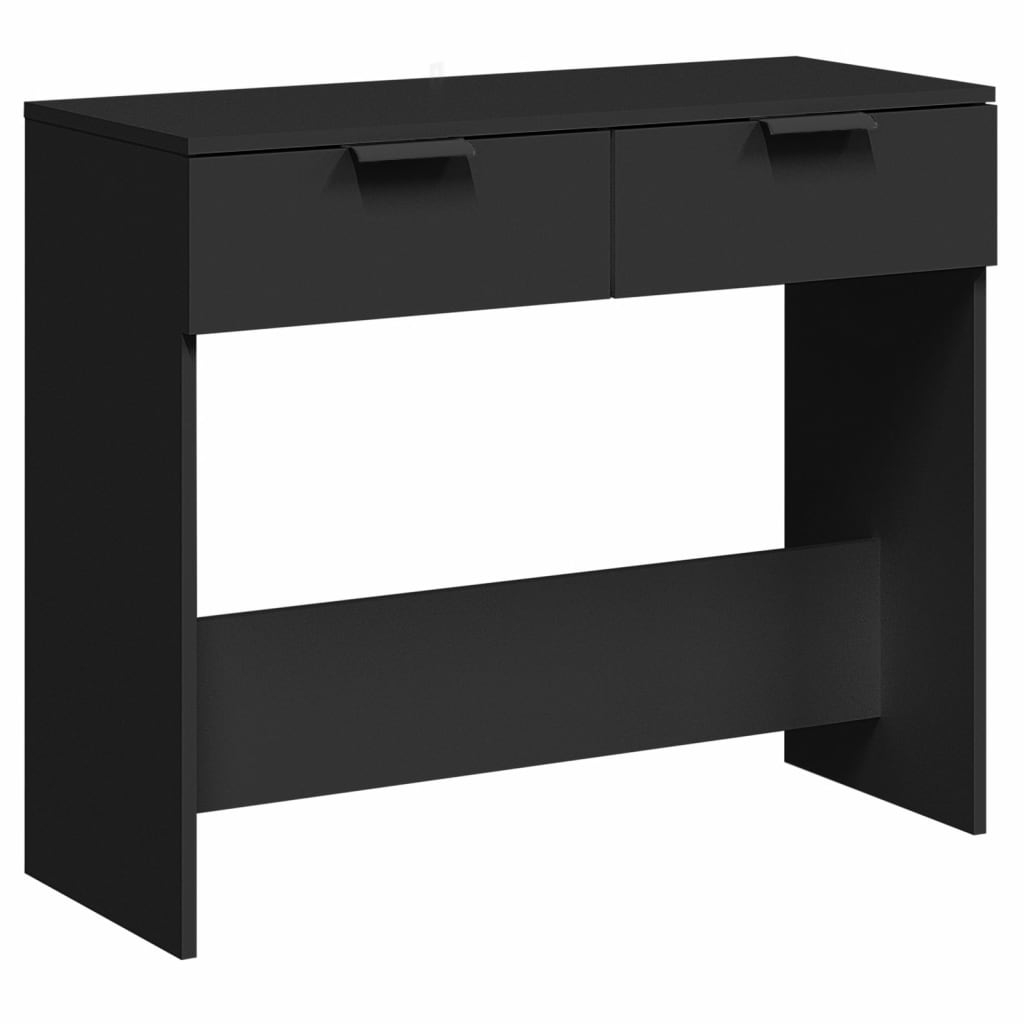 vidaXL Konsolbord svart 90x36x75 cm konstruerat trä