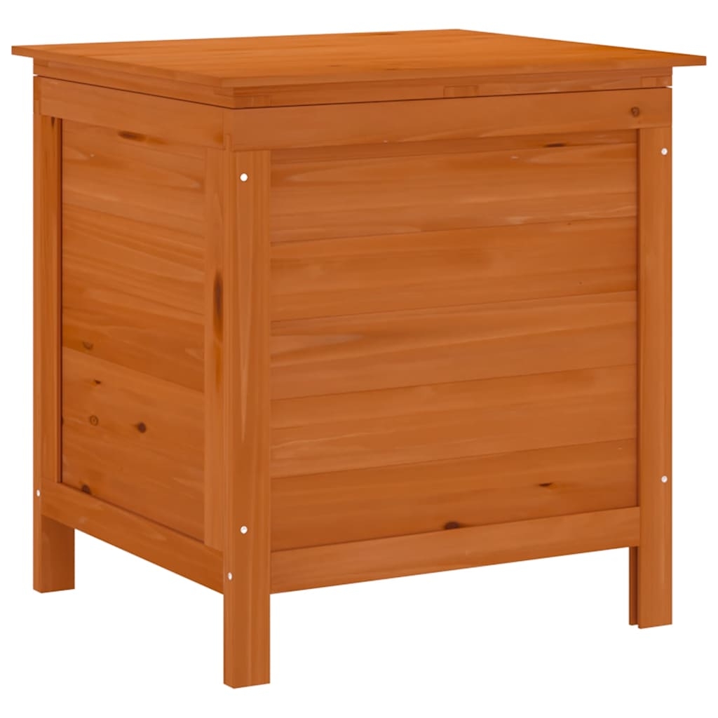 vidaXL Dynbox brun 50x49x56,5 cm massivt granträ