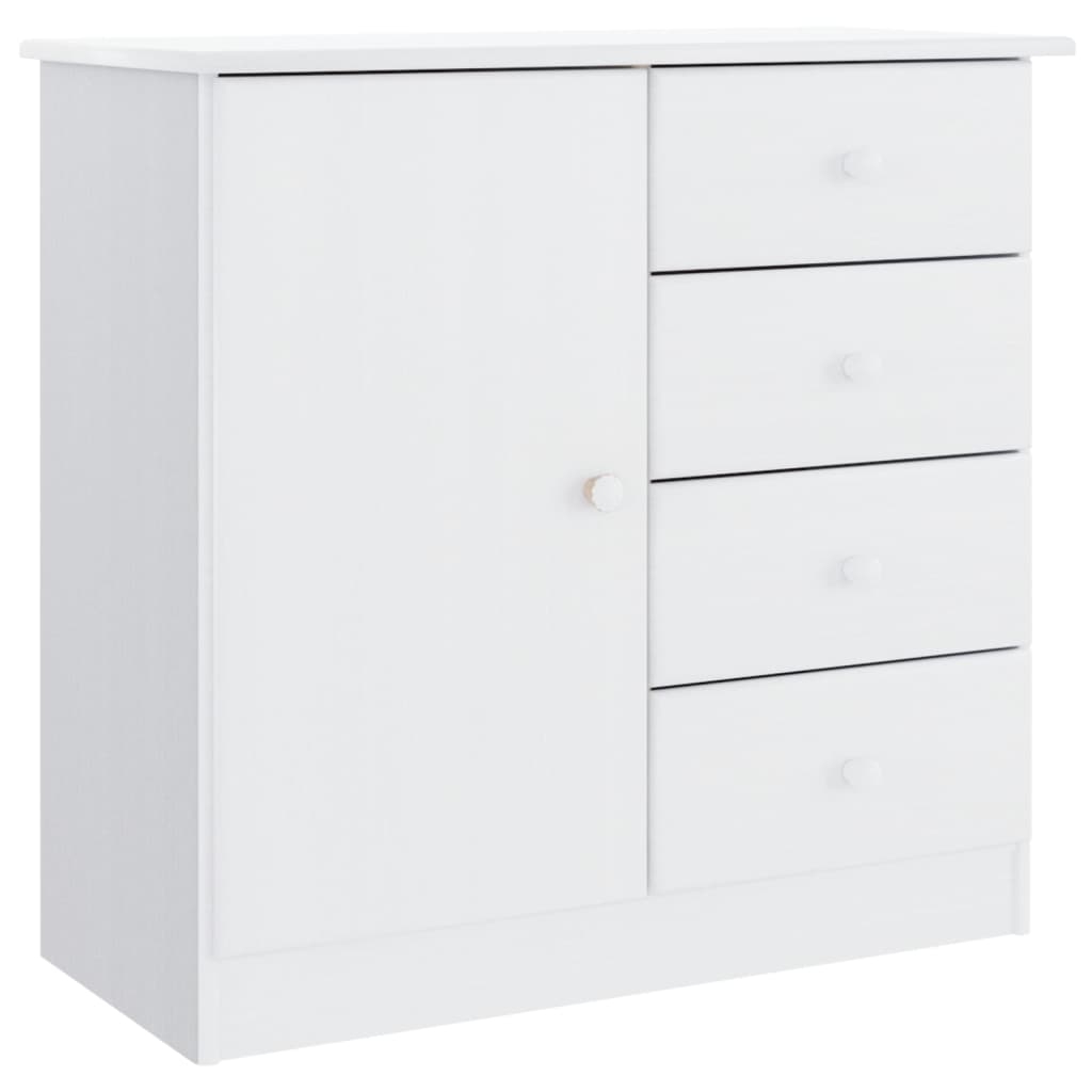 vidaXL Skänk ALTA vit 77x35x73 cm massiv furu