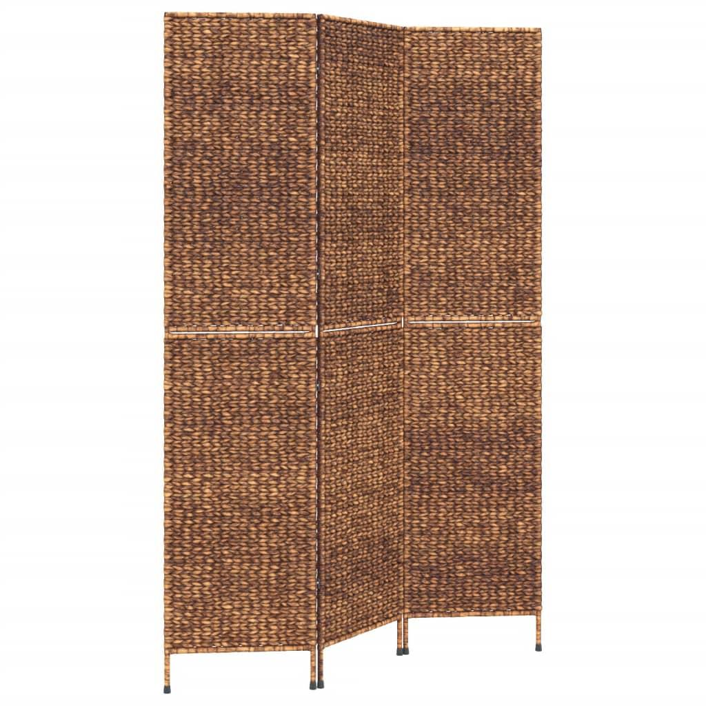 vidaXL Romdeler 3 paneler brun 122x180 cm vannhyasint