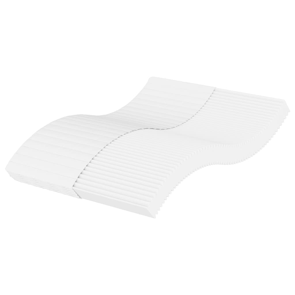 vidaXL Skummadrass vit 120x200 cm hårdhet H2 H3