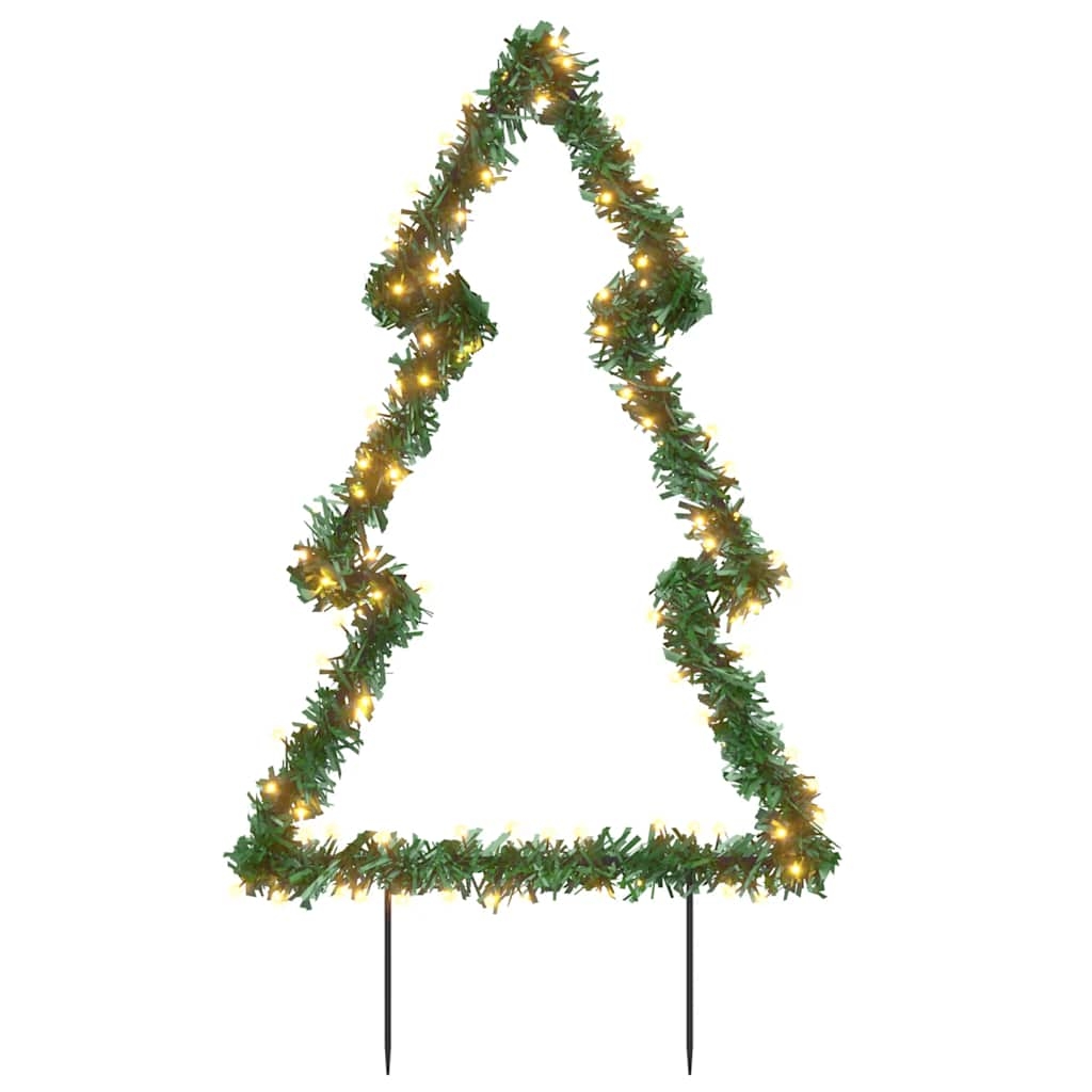 vidaXL Julträd med spett 115 LEDs 90 cm