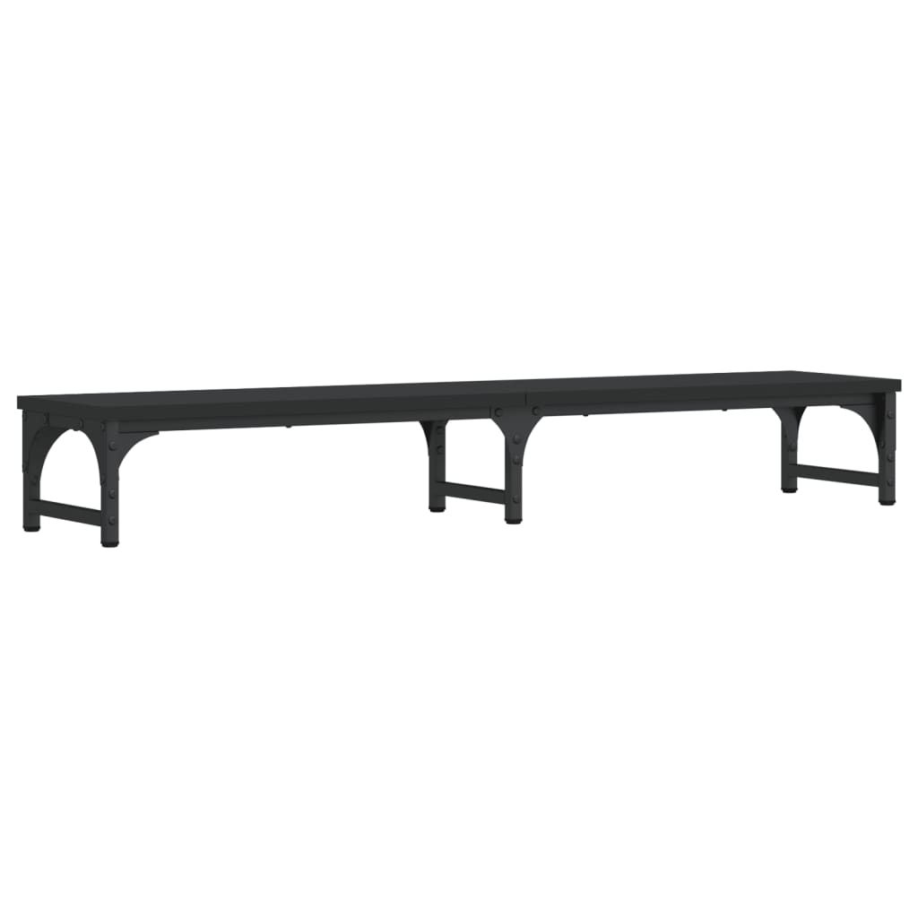 vidaXL Skärmställ svart 105x23x15,5 cm konstruerat trä