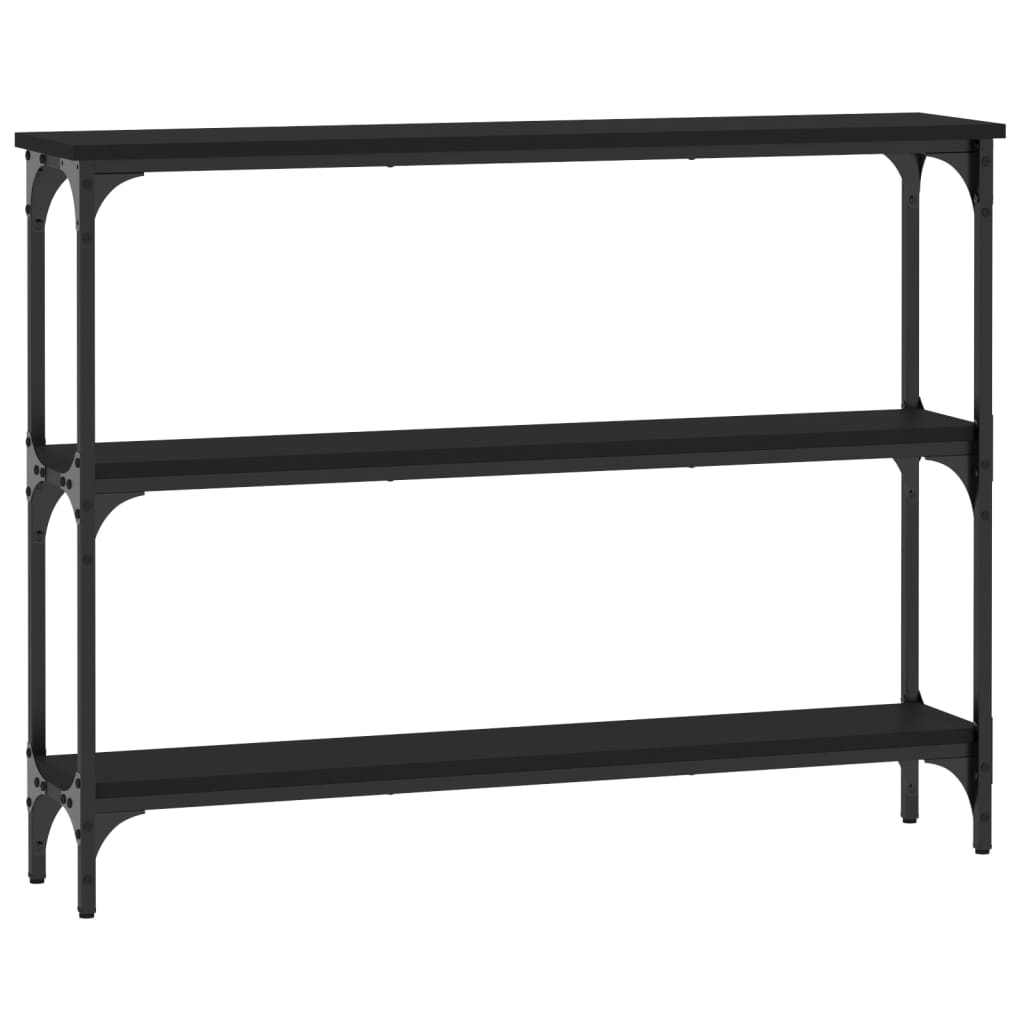 vidaXL Konsolbord svart 100x22,5x75 cm konstruerat trä