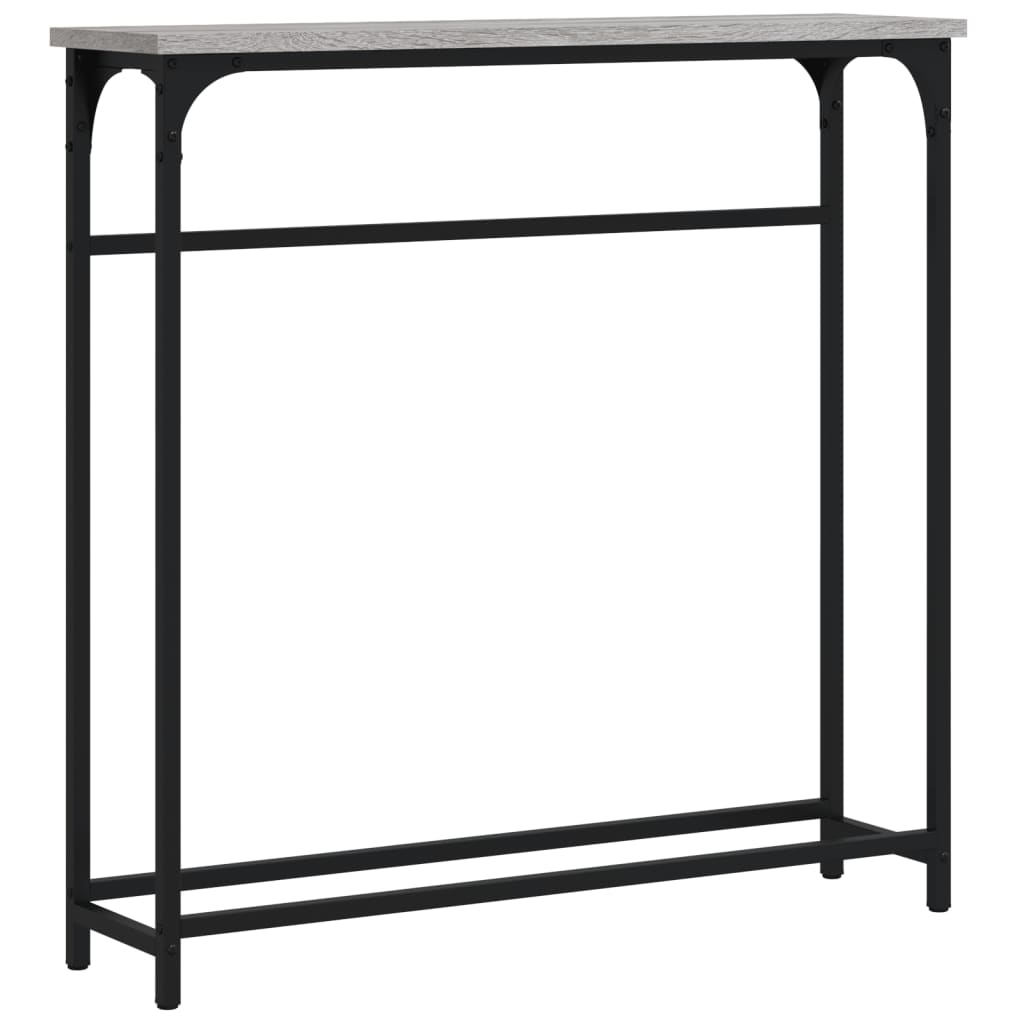 vidaXL Konsolipöytä harmaa Sonoma 75x19,5x75 cm tekninen puu
