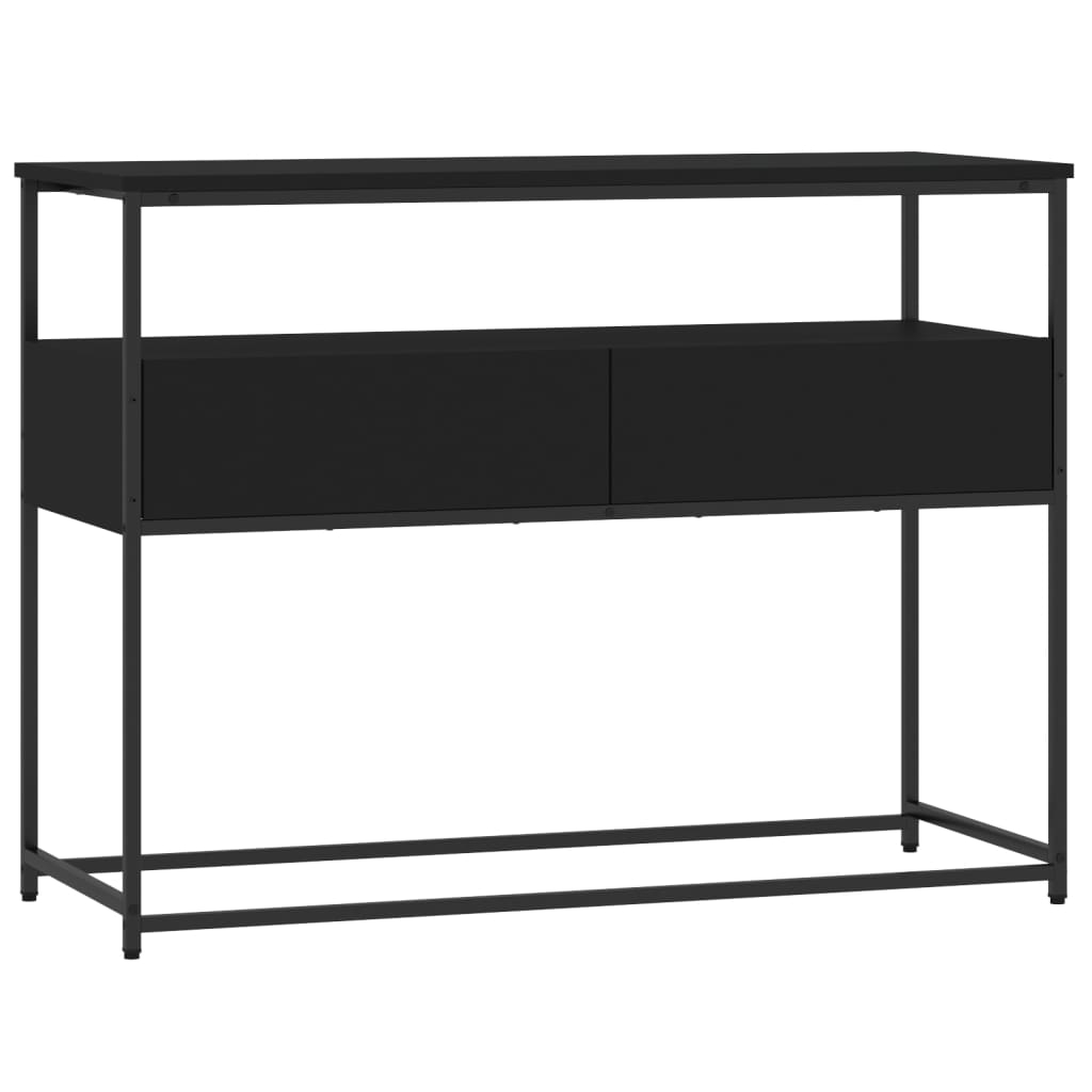 vidaXL Avlastningsbord svart 100x40x75 cm konstruerat trä